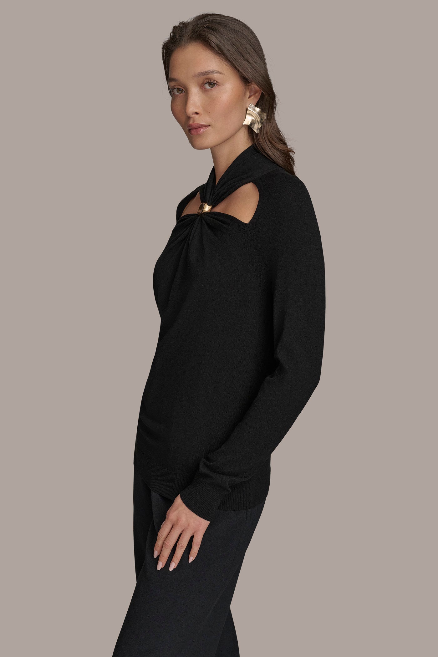 TOP WITH HARDWARE AND CUTOUT VIEW 3 | Sale Tops and Sweaters TOP WITH HARDWARE AND CUTOUT VIEW 3 | Sale Tops and Sweaters