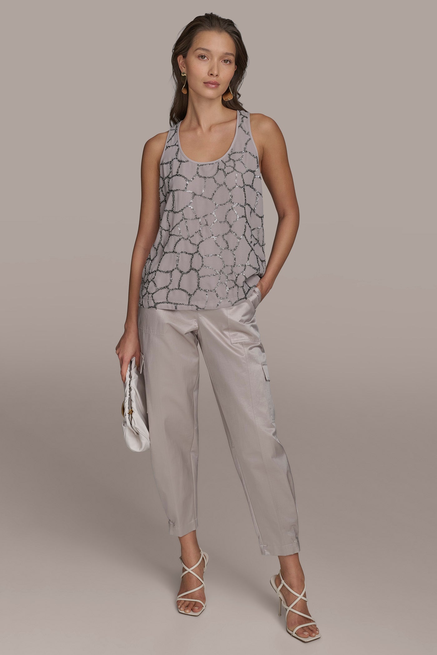 SHELL WITH SEQUIN DETAIL VIEW 7 | Suits and Separates SHELL WITH SEQUIN DETAIL VIEW 7 | Suits and Separates