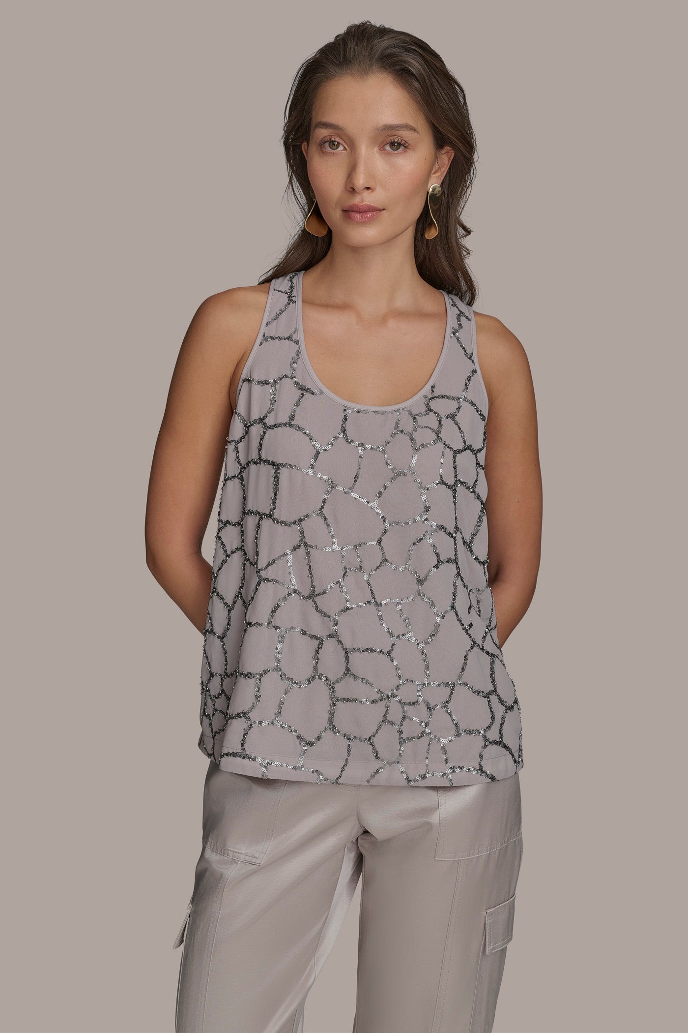 SHELL WITH SEQUIN DETAIL | View 1 | Tops & Sweaters SHELL WITH SEQUIN DETAIL | View 1 | Tops & Sweaters