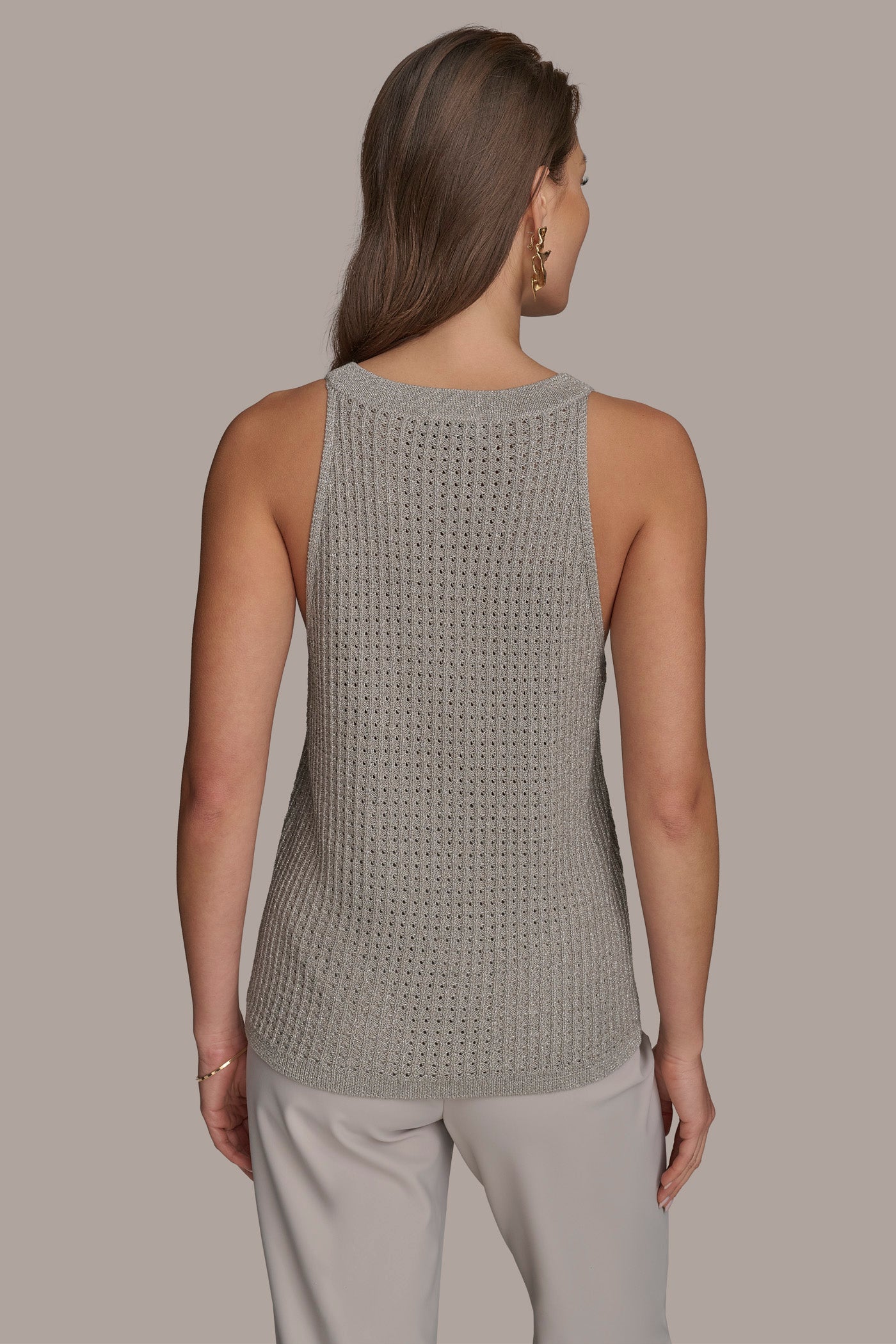 V-NECK OPEN WEAVE TOP | View 2 | Clothing V-NECK OPEN WEAVE TOP | View 2 | Clothing