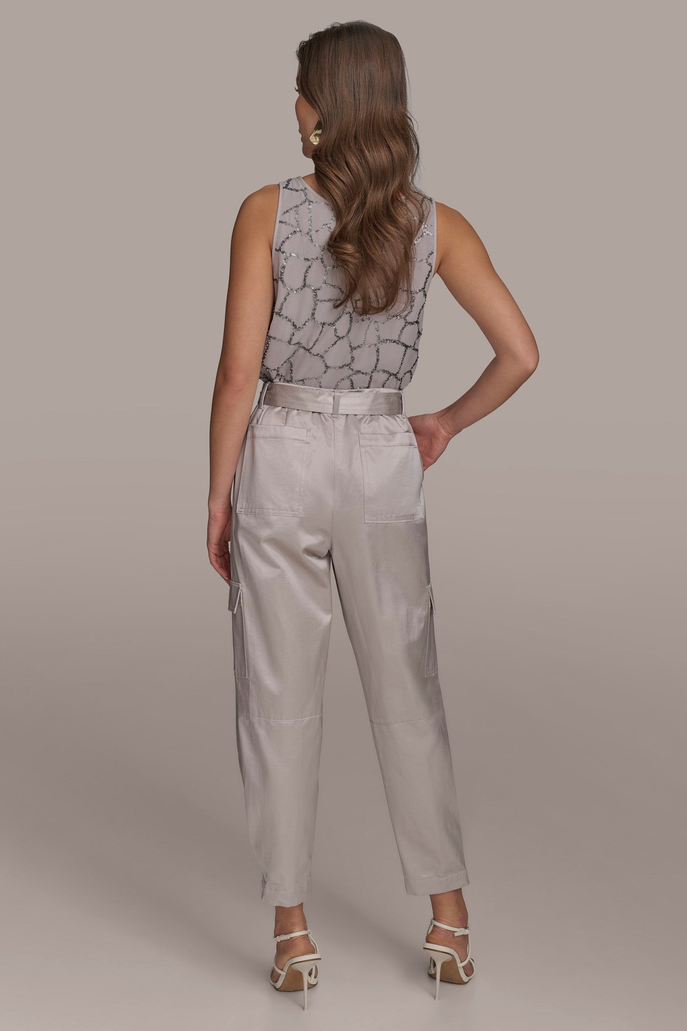 SATIN BELTED CARGO VIEW 7 | Suits and Separates SATIN BELTED CARGO VIEW 7 | Suits and Separates