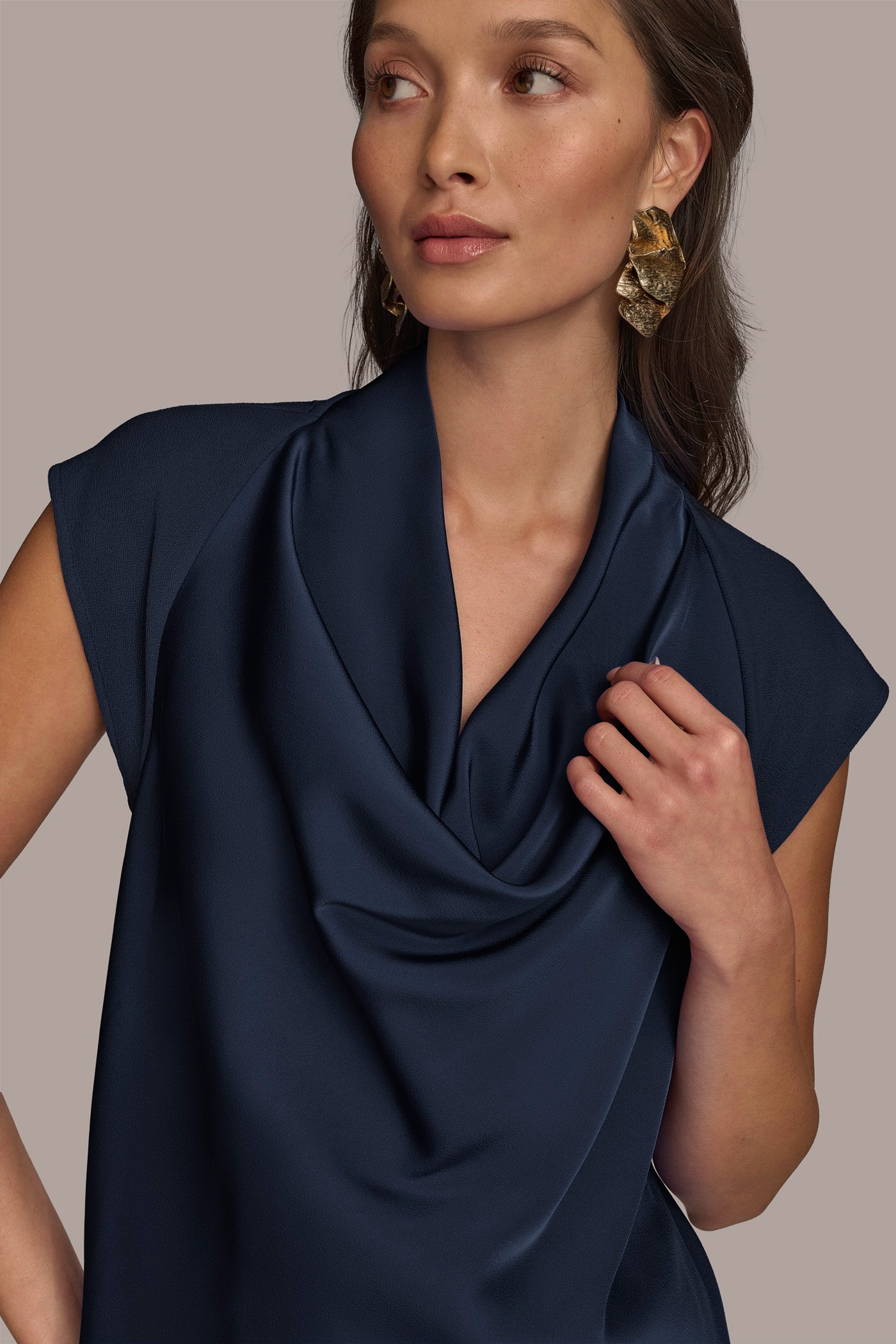 COWL NECK MIX MEDIA TOP VIEW 5 | Tops & Sweaters COWL NECK MIX MEDIA TOP VIEW 5 | Tops & Sweaters