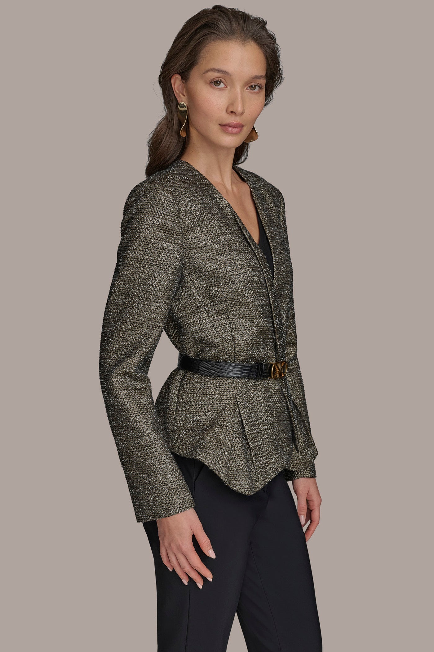 METALLIC WRAP JACKET VIEW 3 | Suits and Separates METALLIC WRAP JACKET VIEW 3 | Suits and Separates