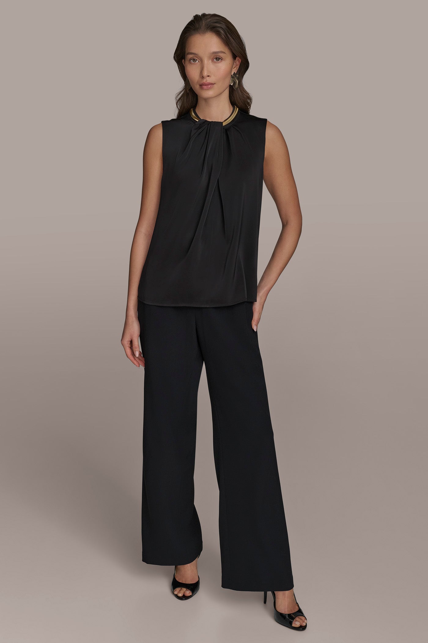 HARDWARE TWIST NECK TOP VIEW 4 | Suits and Separates HARDWARE TWIST NECK TOP VIEW 4 | Suits and Separates