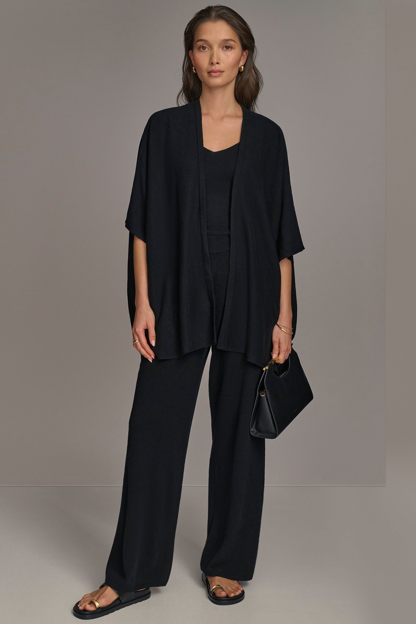 CASHMERE SHORT SLEEVE CARDIGAN VIEW 5 | Donna Karan New York Cashmere CASHMERE SHORT SLEEVE CARDIGAN VIEW 5 | Donna Karan New York Cashmere