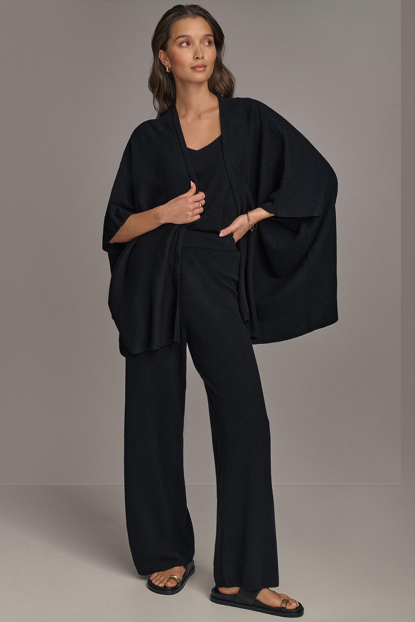 CASHMERE SHORT SLEEVE CARDIGAN VIEW 7 | Donna Karan New York Cashmere CASHMERE SHORT SLEEVE CARDIGAN VIEW 7 | Donna Karan New York Cashmere