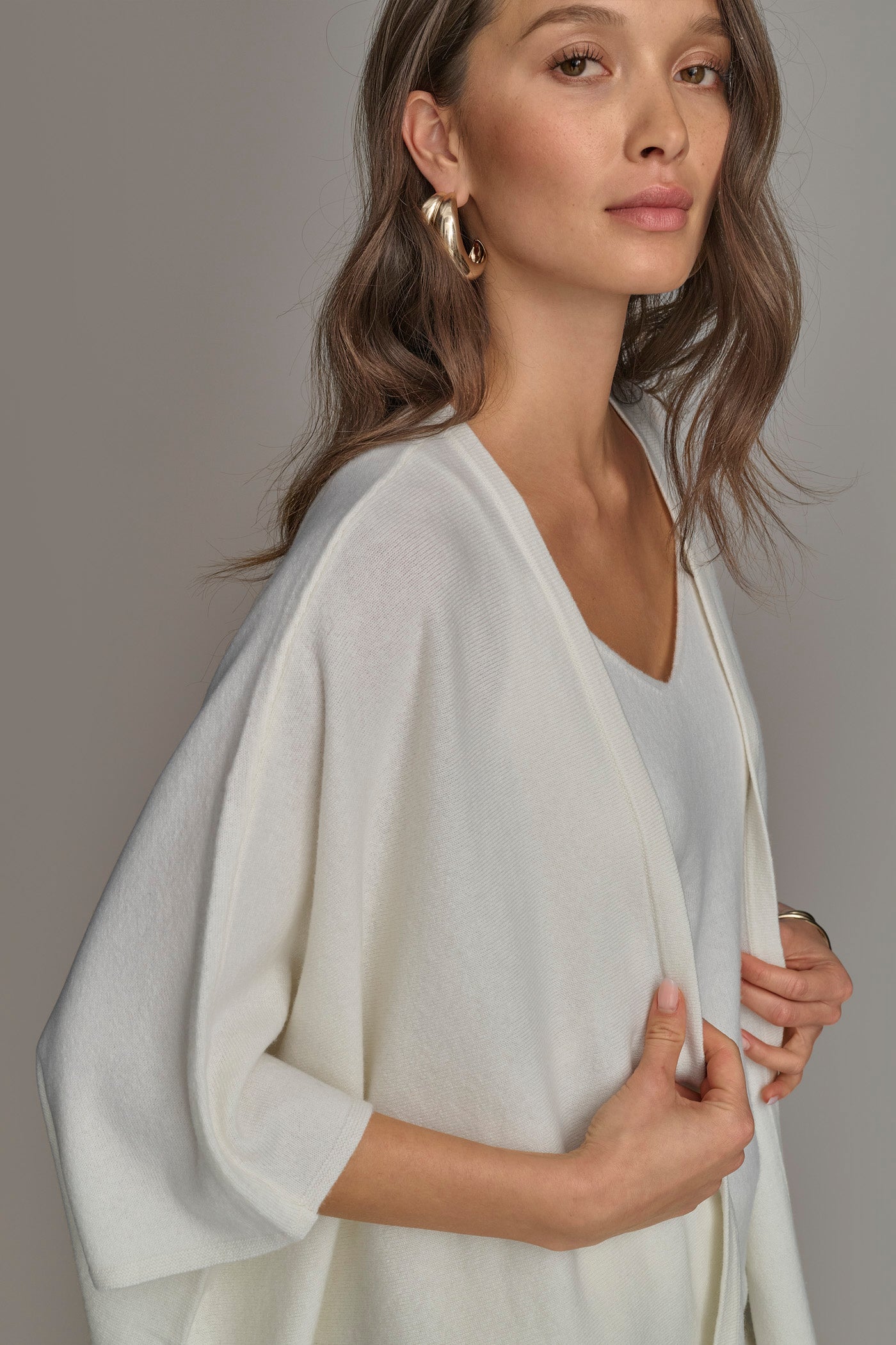 CASHMERE SHORT SLEEVE CARDIGAN VIEW 7 | Suits and Separates CASHMERE SHORT SLEEVE CARDIGAN VIEW 7 | Suits and Separates