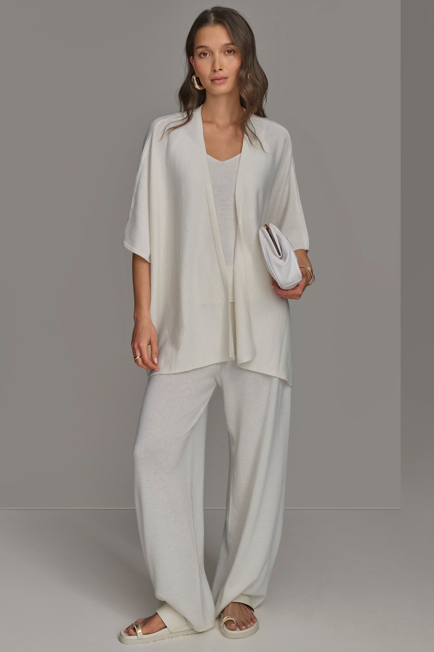 CASHMERE SHORT SLEEVE CARDIGAN VIEW 6 | Suits and Separates CASHMERE SHORT SLEEVE CARDIGAN VIEW 6 | Suits and Separates
