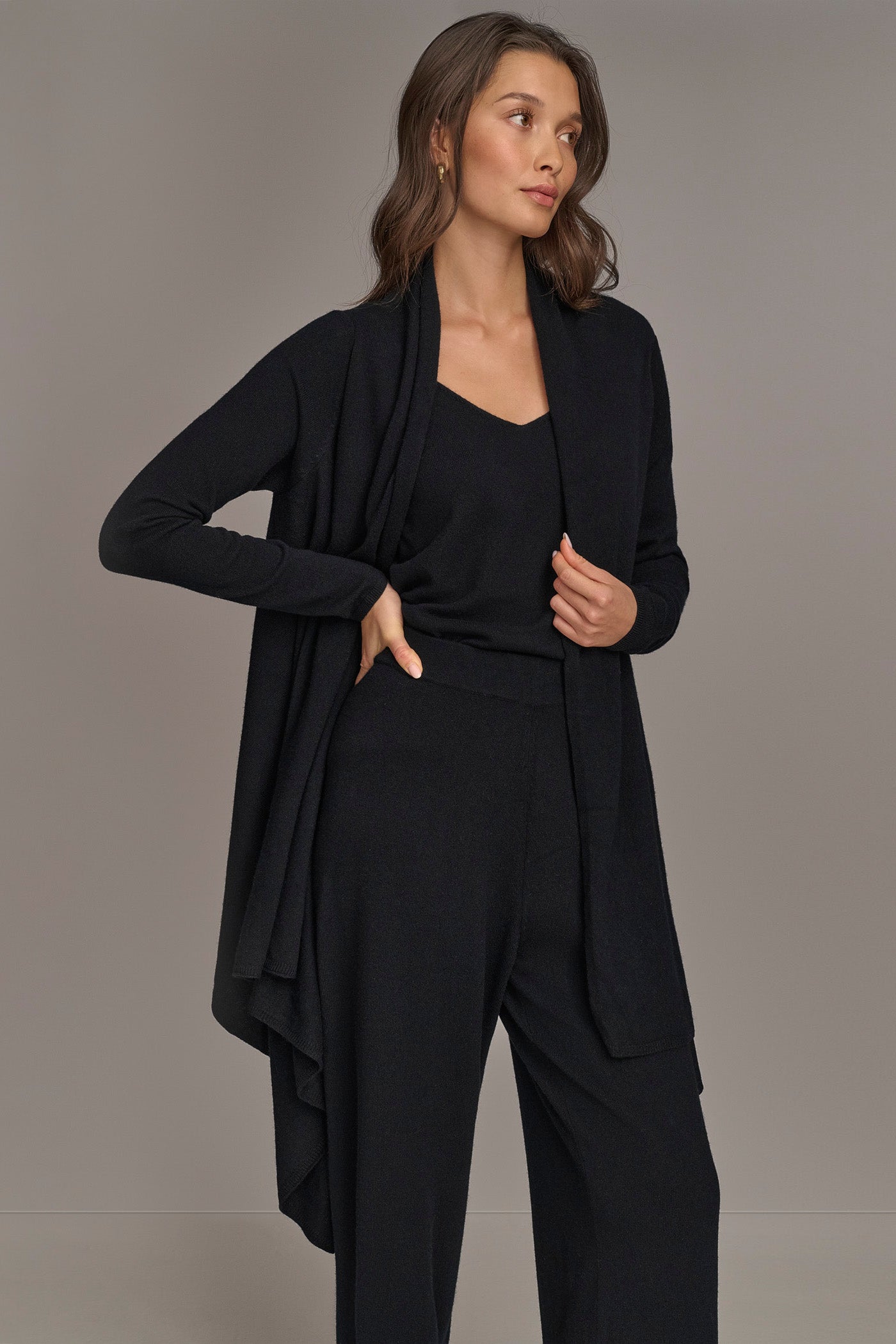 CASHMERE LONG SLEEVE CARDIGAN VIEW 4 CASHMERE LONG SLEEVE CARDIGAN VIEW 4