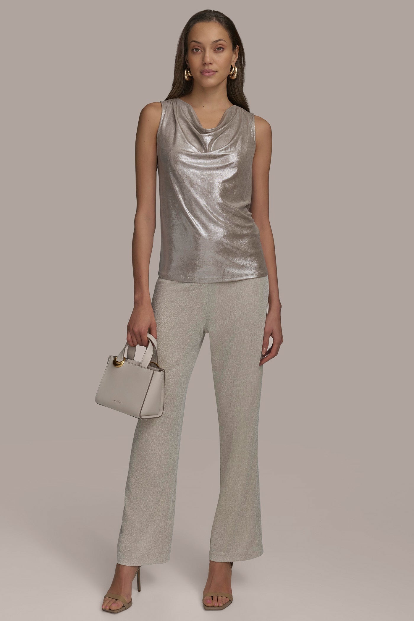FOIL COWL NECK TOP VIEW 3 | Clothing FOIL COWL NECK TOP VIEW 3 | Clothing