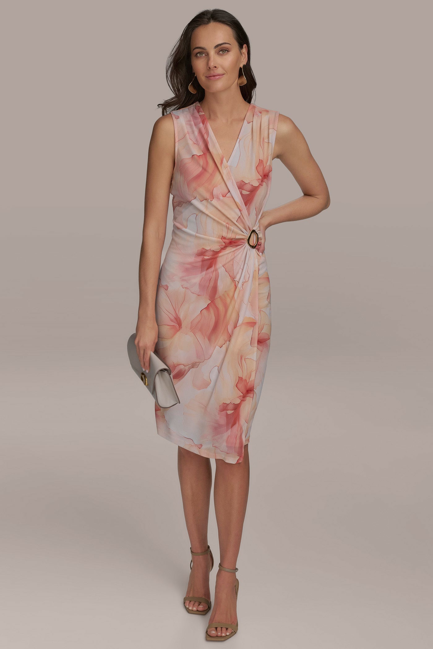 PRINT V-NECK DRESS VIEW 7 PRINT V-NECK DRESS VIEW 7