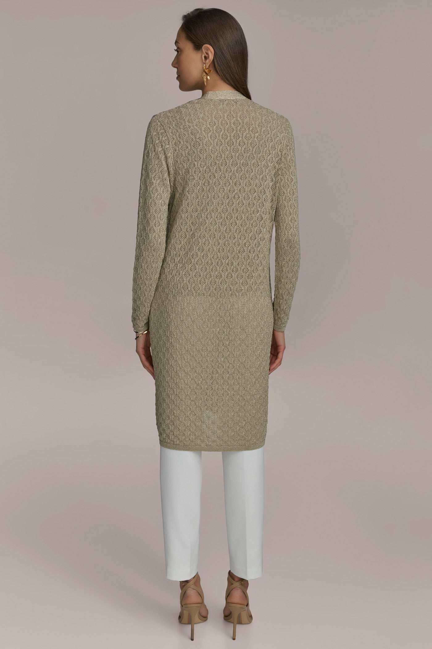 TEXT STITCH DUSTER SWEATER | View 2 | Products TEXT STITCH DUSTER SWEATER | View 2 | Products