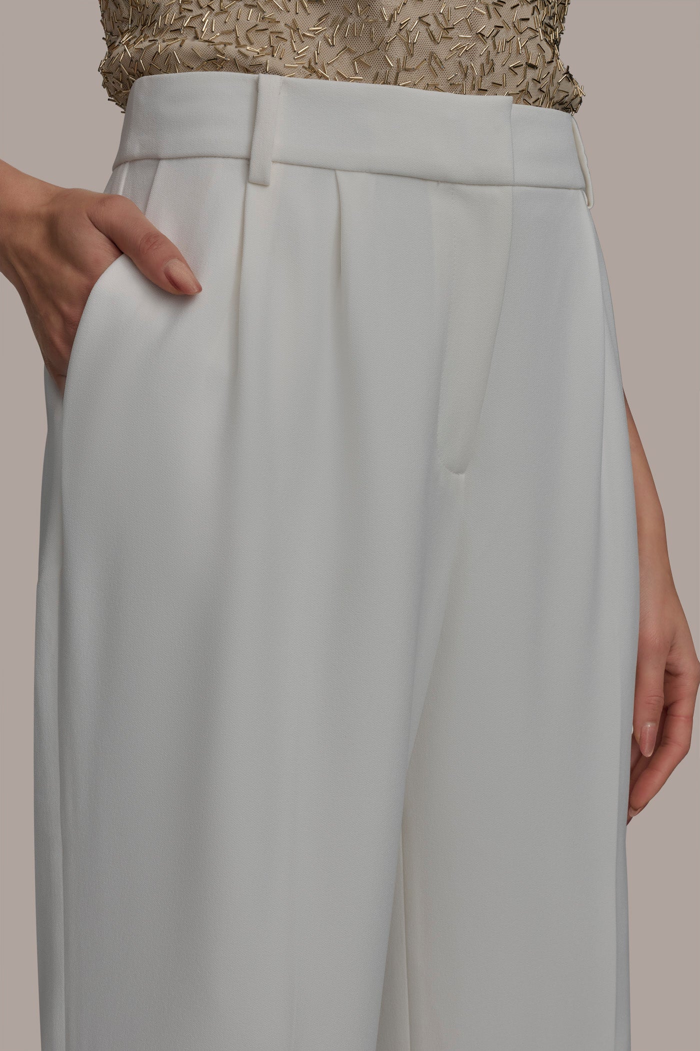 WIDE PANT WITH PLEATS VIEW 4 | Suits and Separates WIDE PANT WITH PLEATS VIEW 4 | Suits and Separates