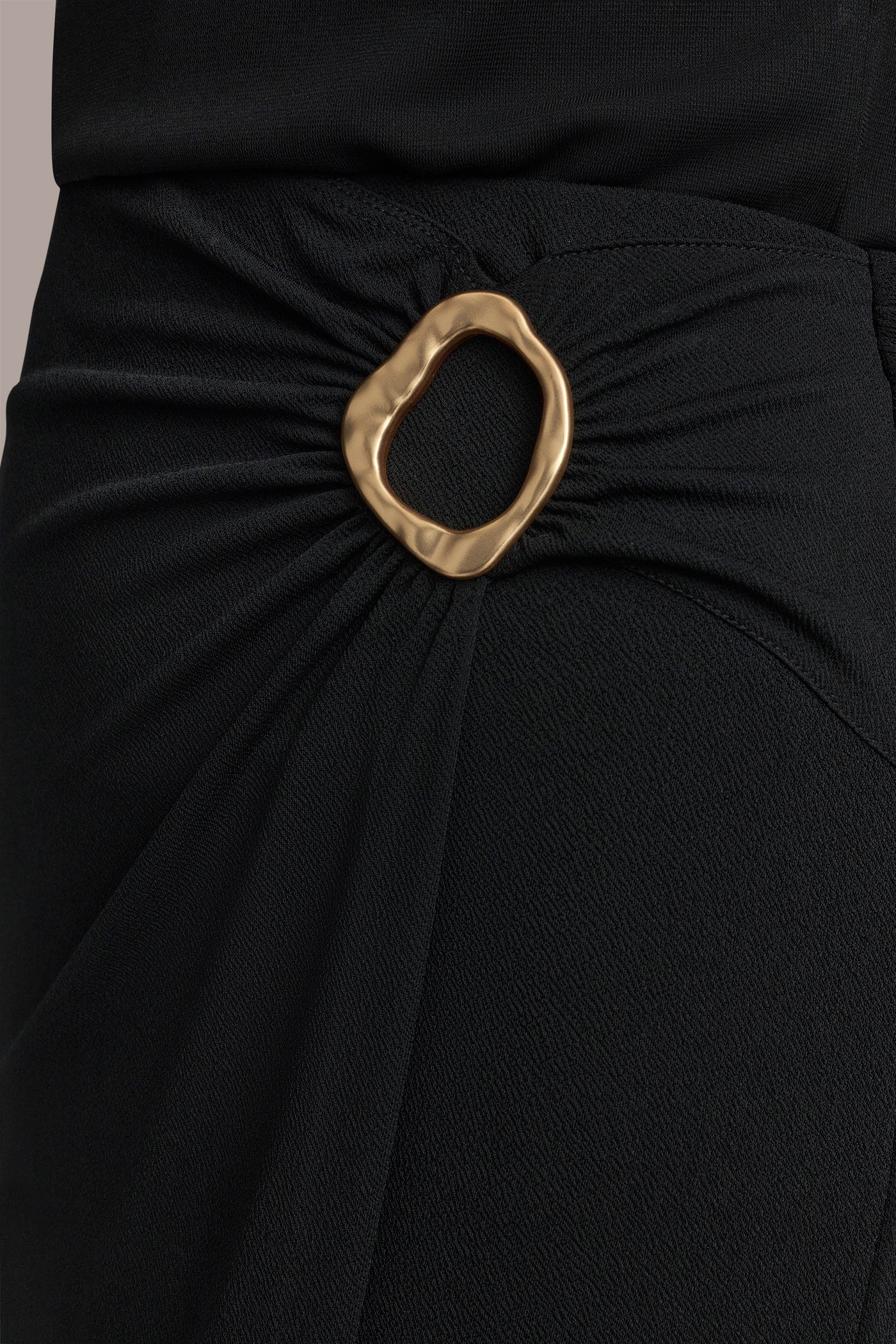 FAUX WRAP SKIRT WITH CIRCLE HARDWARE VIEW 4 | Suits and Separates FAUX WRAP SKIRT WITH CIRCLE HARDWARE VIEW 4 | Suits and Separates