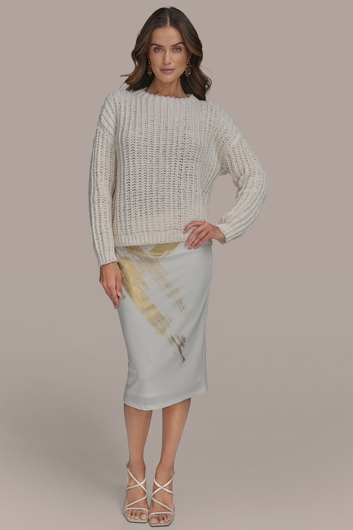 LONG SLEEVE OPEN STITCH DOLMAN VIEW 5 | Suits and Separates LONG SLEEVE OPEN STITCH DOLMAN VIEW 5 | Suits and Separates