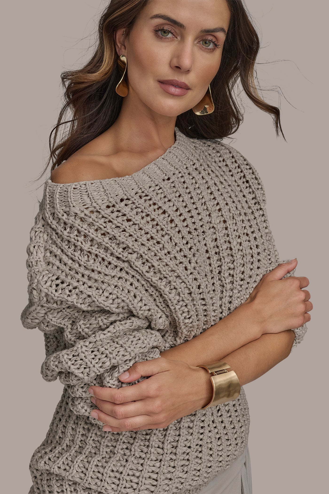 LONG SLEEVE OPEN STITCH DOLMAN VIEW 4 | New clothing LONG SLEEVE OPEN STITCH DOLMAN VIEW 4 | New clothing