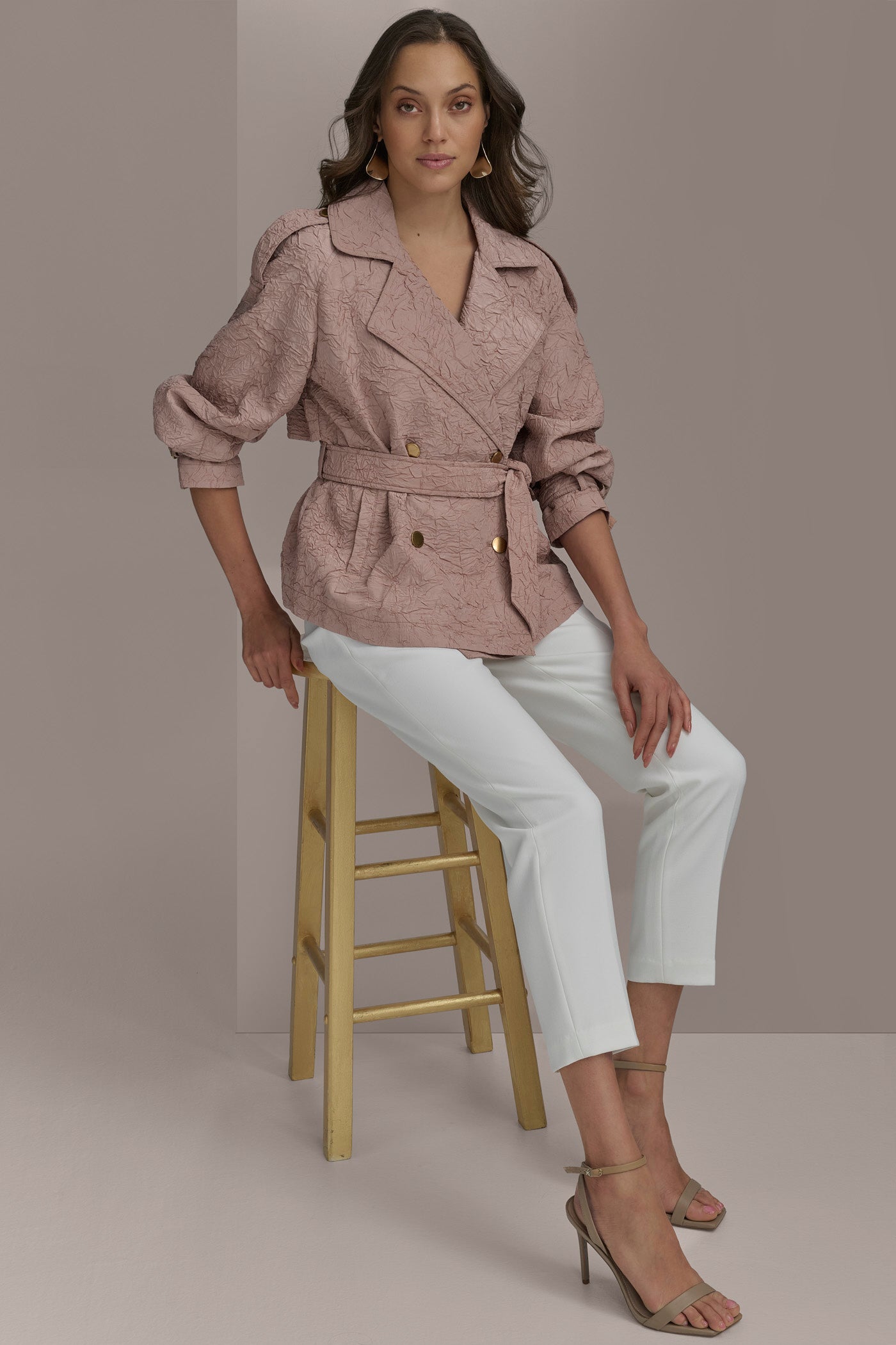TEXT BUTTON JACKET WITH TIE VIEW 10 | Blazers & Vests TEXT BUTTON JACKET WITH TIE VIEW 10 | Blazers & Vests