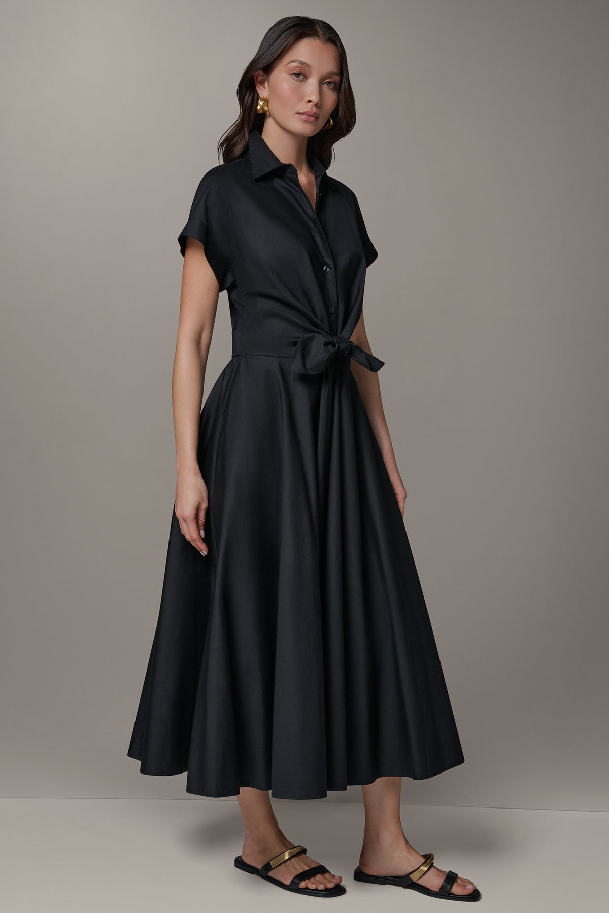 black button down dress Donna Karan Maxi Shirt - this dress combines style Color:Periwinkle Isla Bonita flamingo Strapless and Straight |
