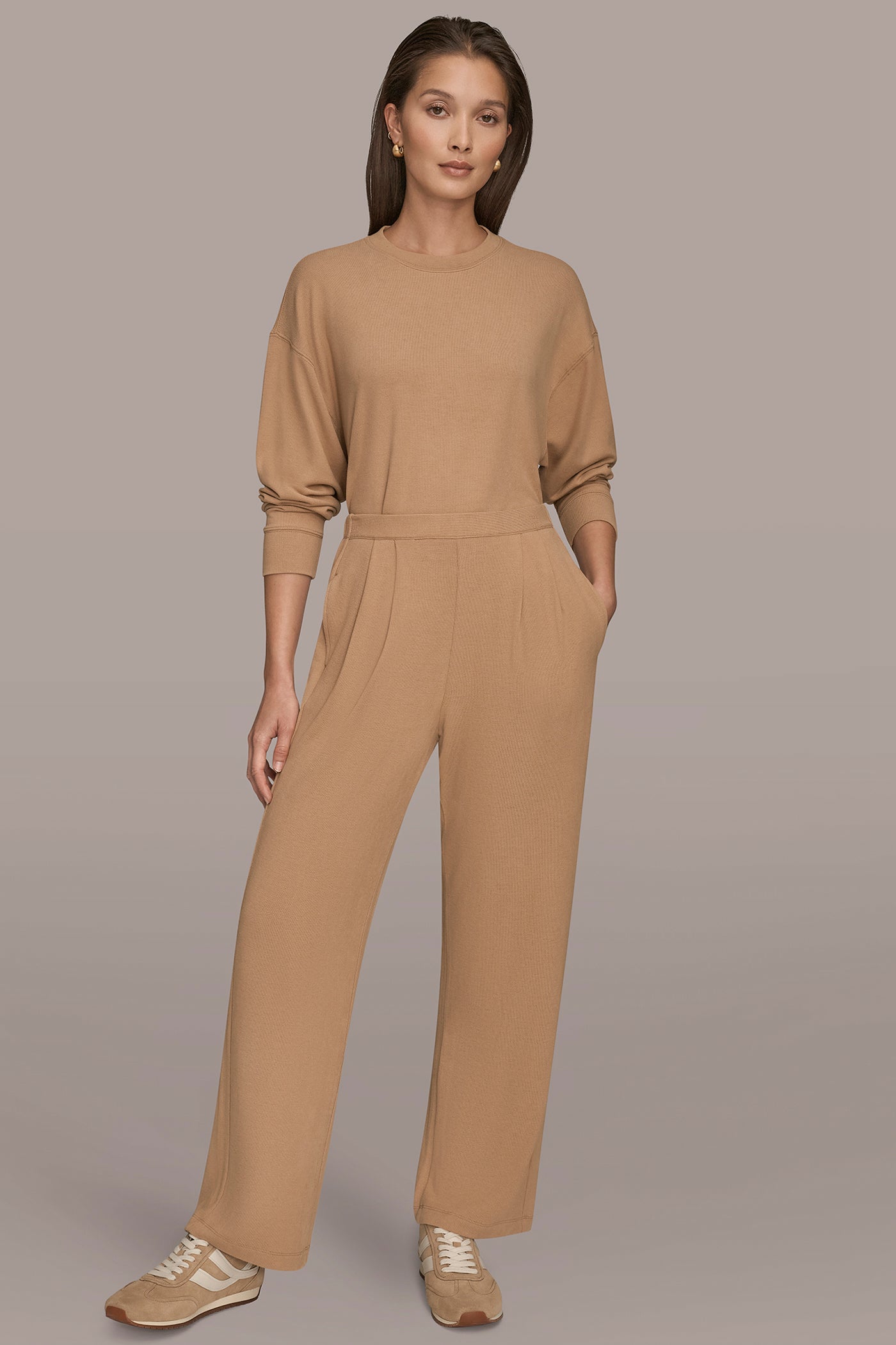HIGH RISE PULL ON PLEATED PANT VIEW 5 | Donna Karan Weekend HIGH RISE PULL ON PLEATED PANT VIEW 5 | Donna Karan Weekend