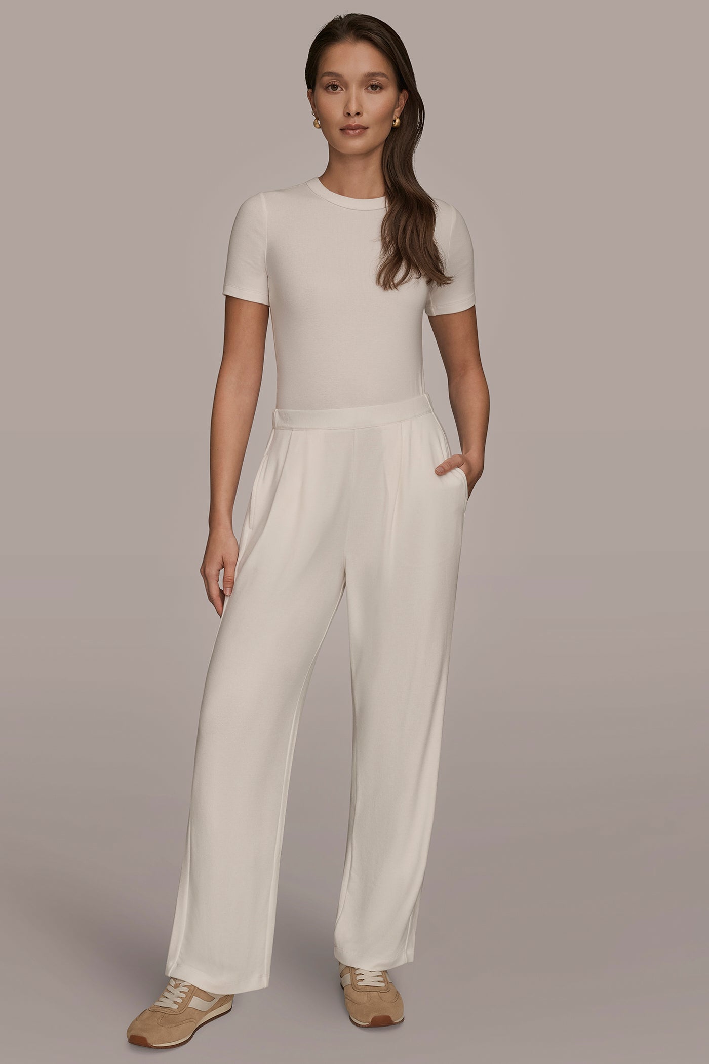 HIGH RISE PULL ON PLEATED PANT VIEW 6 | Donna Karan Weekend HIGH RISE PULL ON PLEATED PANT VIEW 6 | Donna Karan Weekend