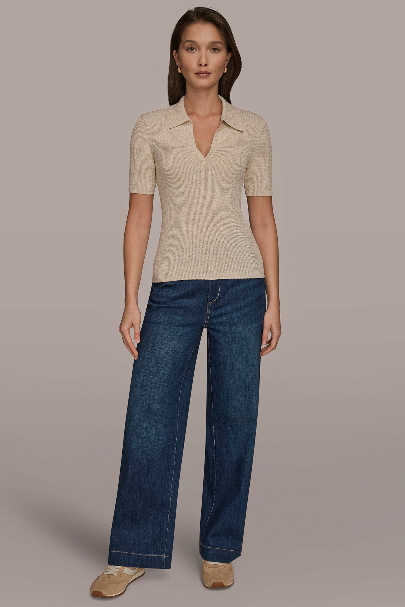 LUREX ELBOW SLEEVE POLO VIEW 6 | Casual Collection LUREX ELBOW SLEEVE POLO VIEW 6 | Casual Collection