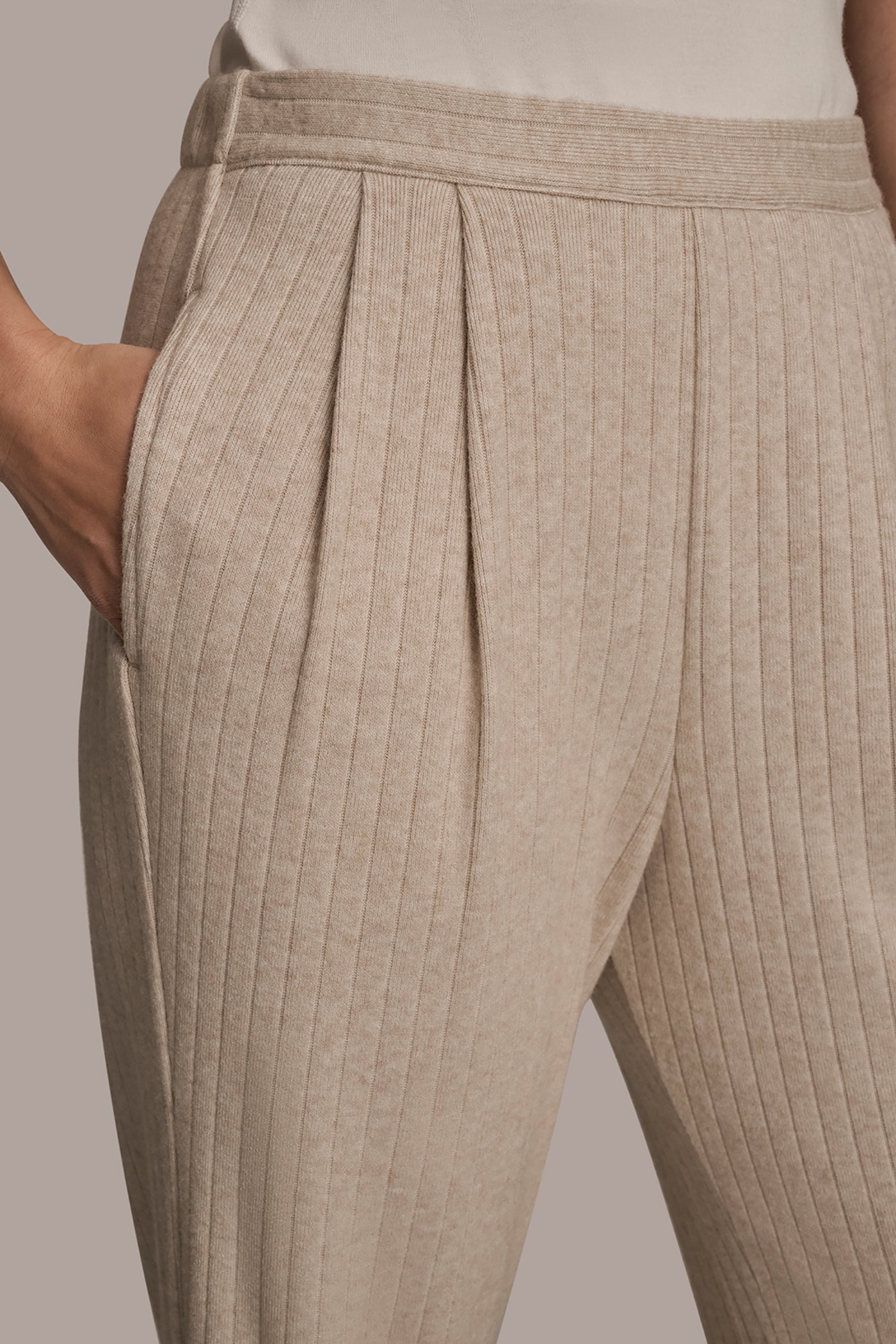 HIGH RISE PULL ON PLEATED PANT VIEW 4 | Donna Karan Weekend HIGH RISE PULL ON PLEATED PANT VIEW 4 | Donna Karan Weekend