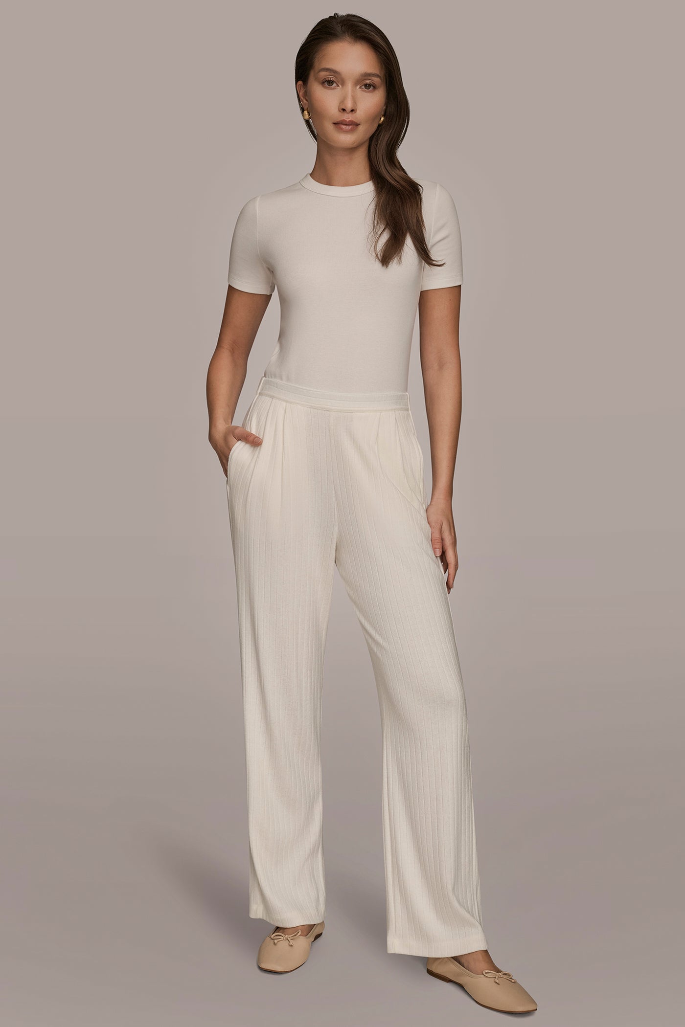 HIGH RISE PULL ON PLEATED PANT VIEW 6 | Donna Karan Weekend HIGH RISE PULL ON PLEATED PANT VIEW 6 | Donna Karan Weekend