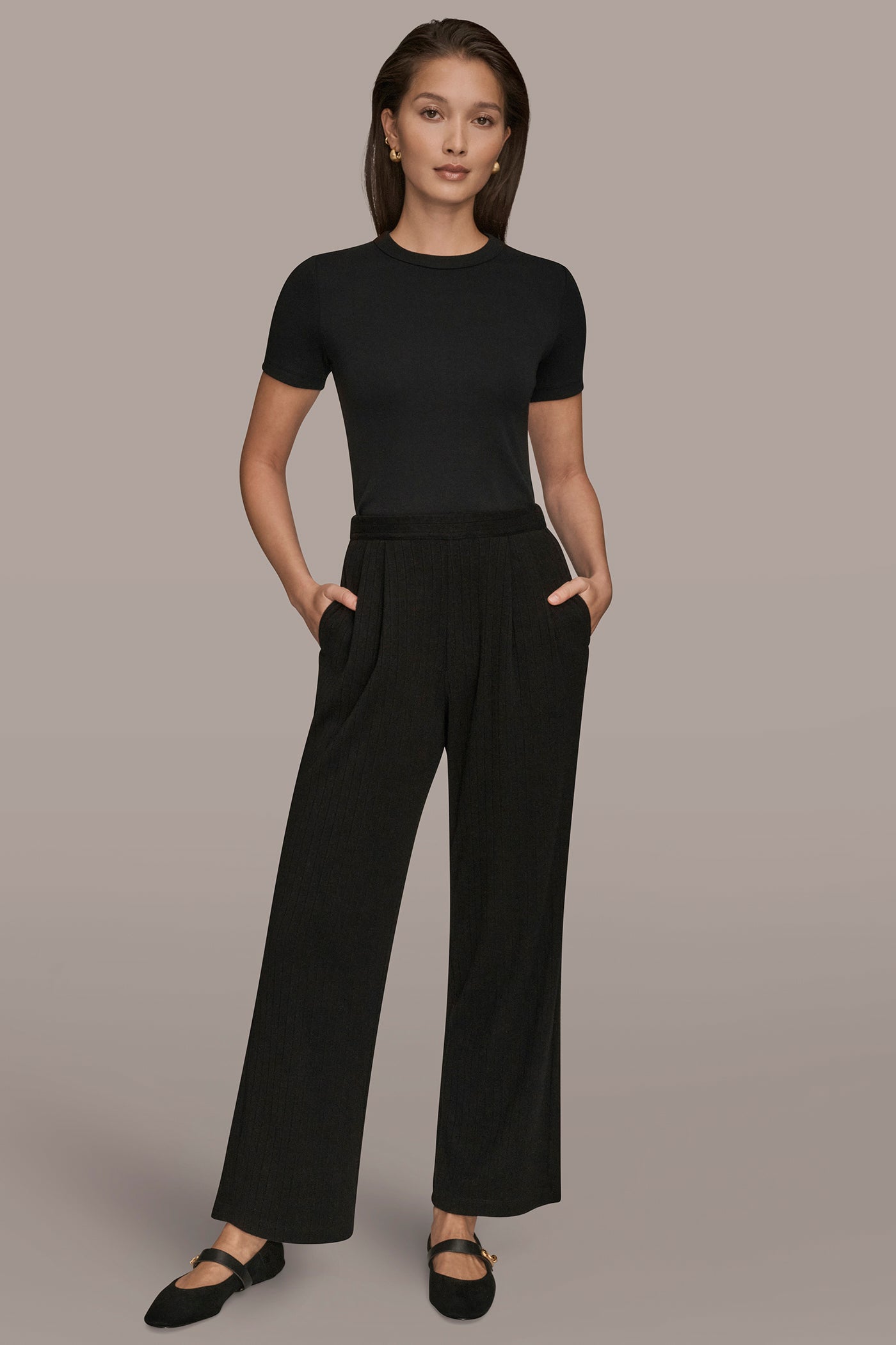 HIGH RISE PULL ON PLEATED PANT VIEW 5 | Donna Karan Weekend HIGH RISE PULL ON PLEATED PANT VIEW 5 | Donna Karan Weekend