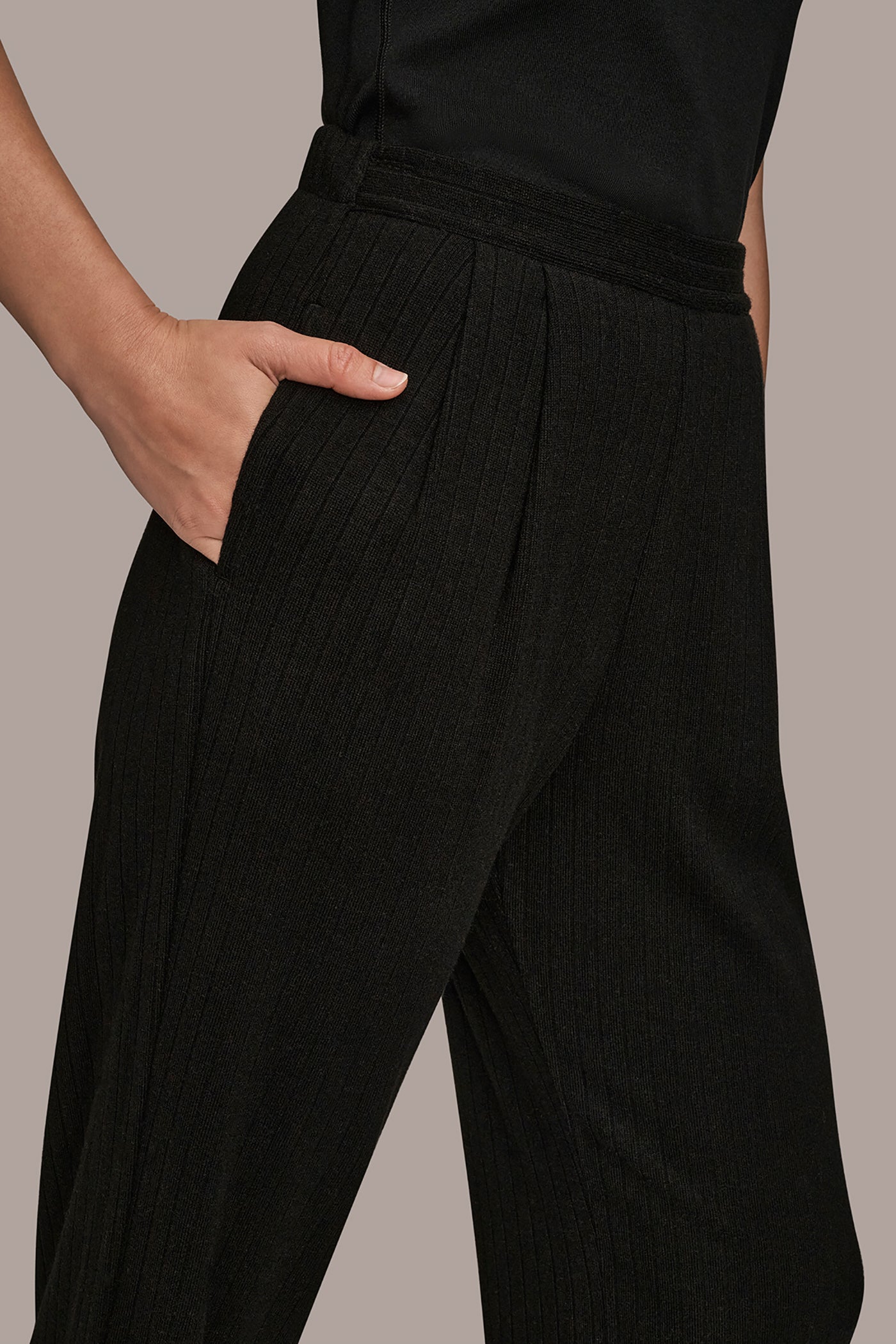HIGH RISE PULL ON PLEATED PANT VIEW 4 | Donna Karan Weekend HIGH RISE PULL ON PLEATED PANT VIEW 4 | Donna Karan Weekend