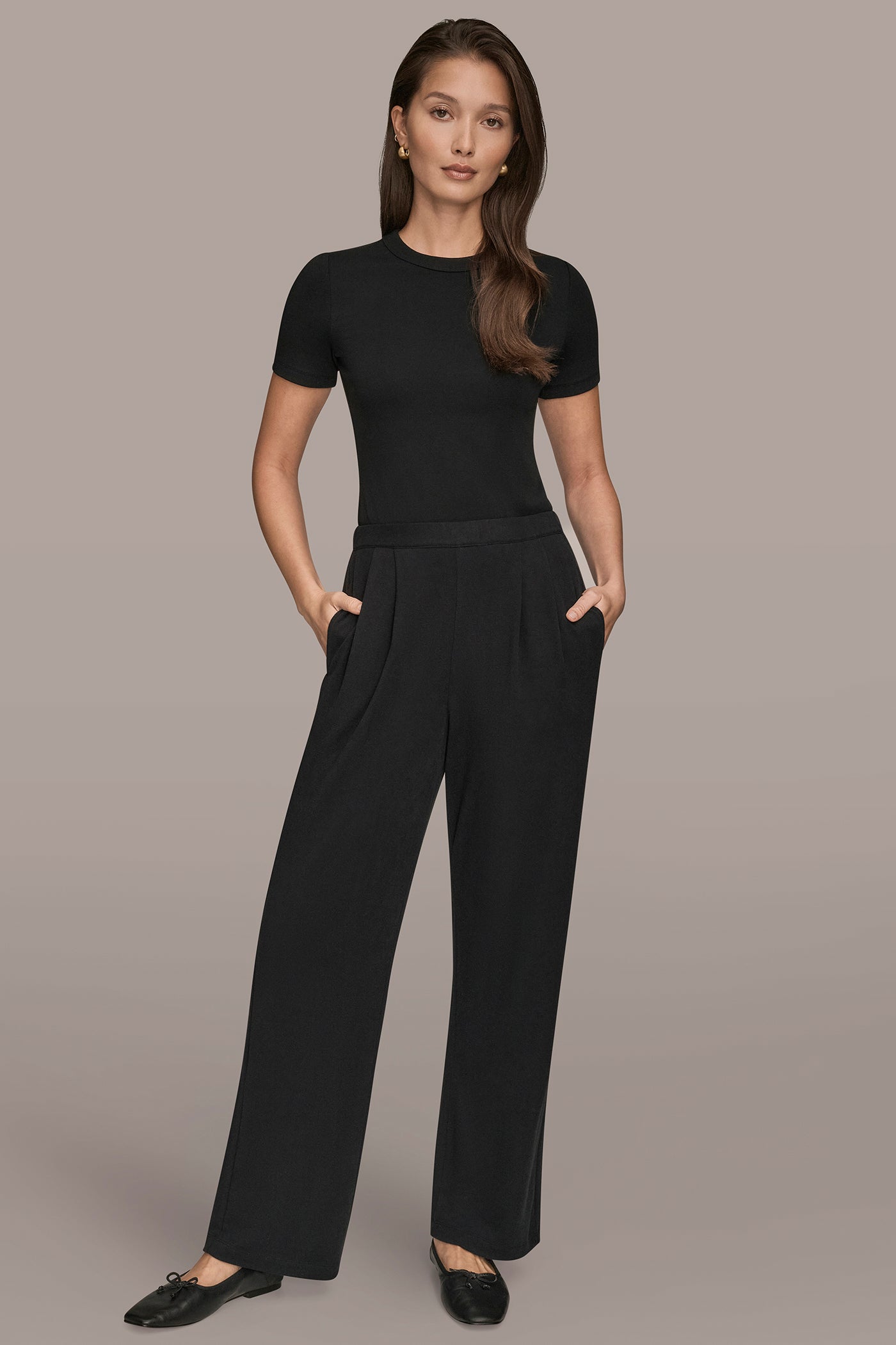 HIGH RISE PULL ON PLEATED PANT VIEW 6 | Donna Karan Weekend HIGH RISE PULL ON PLEATED PANT VIEW 6 | Donna Karan Weekend