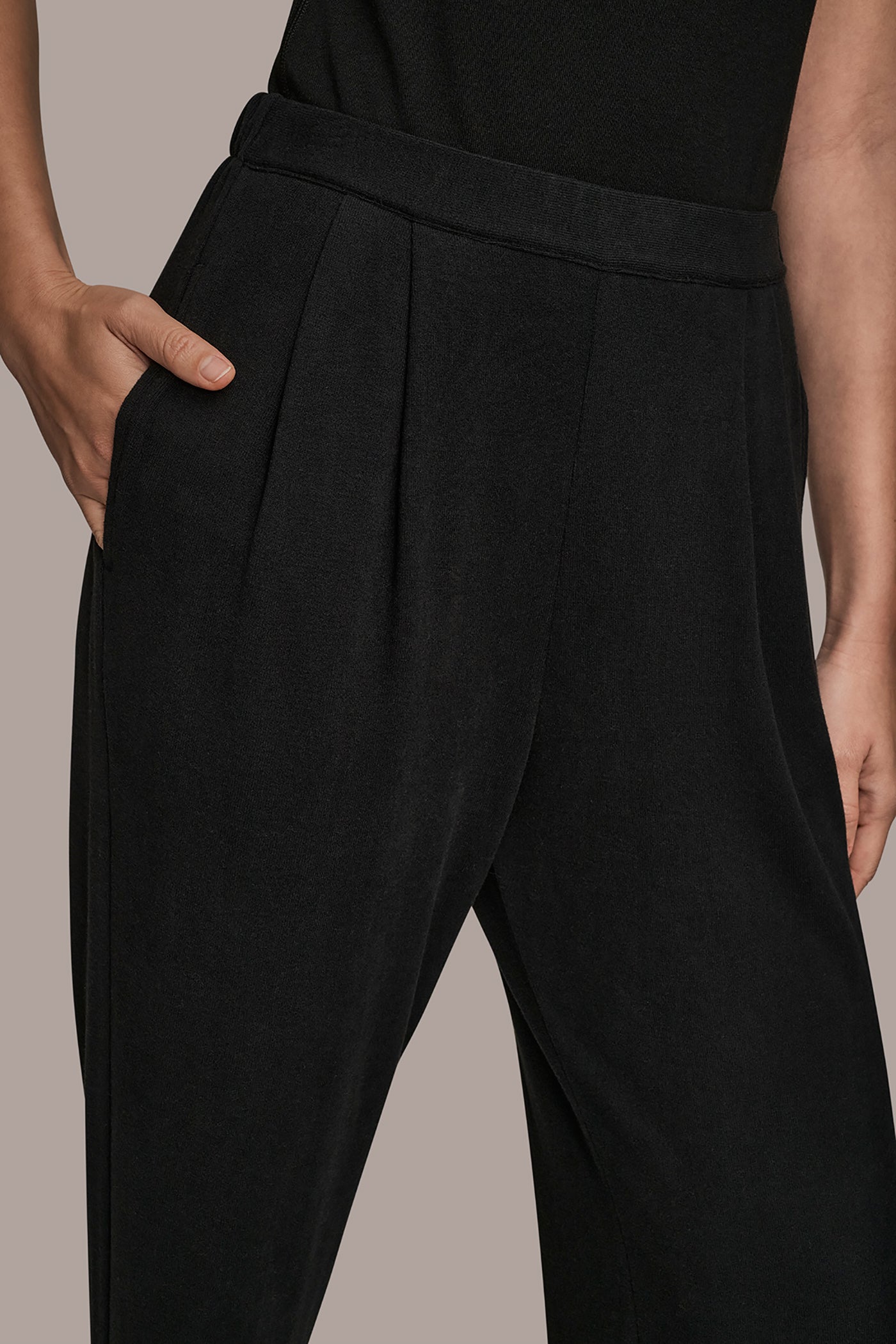 HIGH RISE PULL ON PLEATED PANT VIEW 4 | Donna Karan Weekend HIGH RISE PULL ON PLEATED PANT VIEW 4 | Donna Karan Weekend