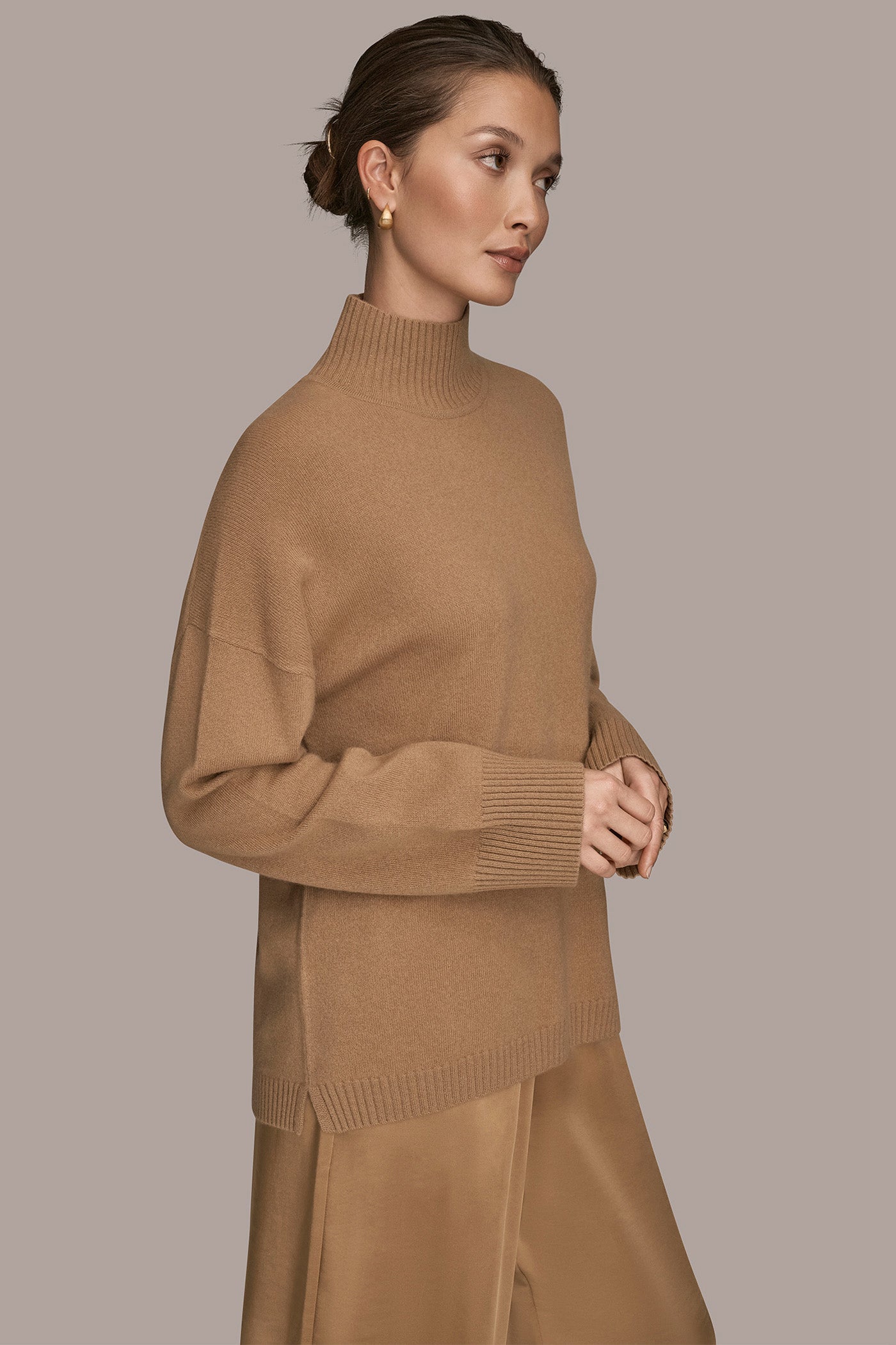 LONG SLEEVE MOCK NECK PULLOVER VIEW 3 LONG SLEEVE MOCK NECK PULLOVER VIEW 3