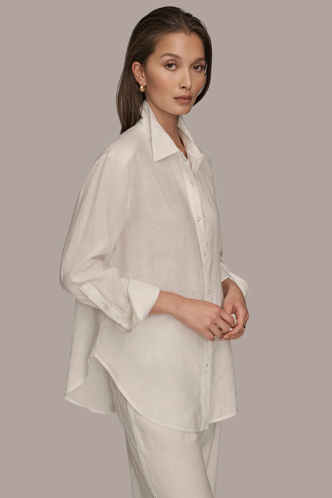 LONG SLEEVE BUTTON DOWN SHIRT VIEW 3 LONG SLEEVE BUTTON DOWN SHIRT VIEW 3