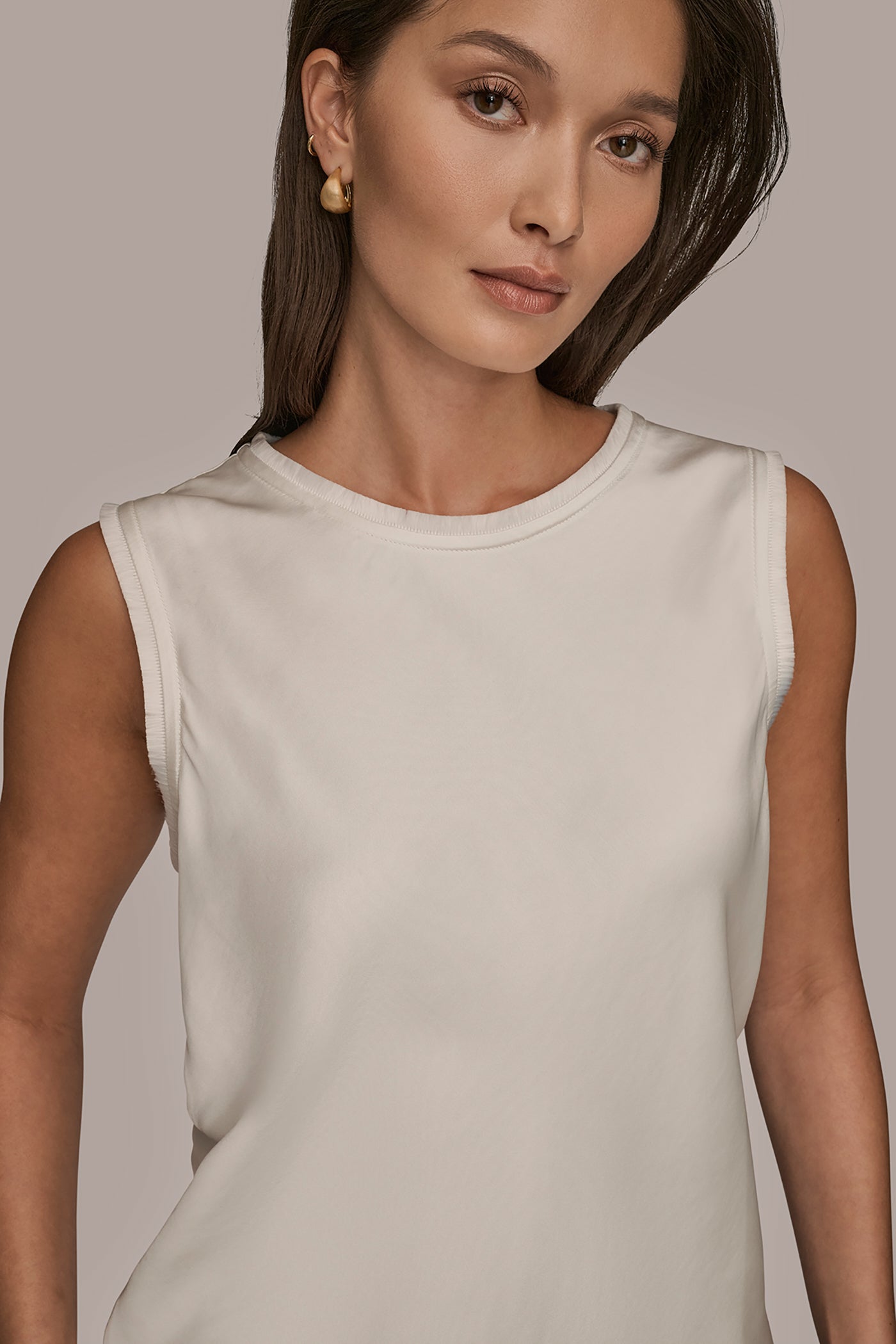 SLEEVELESS FRINGE TRIM BLOUSE VIEW 4 SLEEVELESS FRINGE TRIM BLOUSE VIEW 4