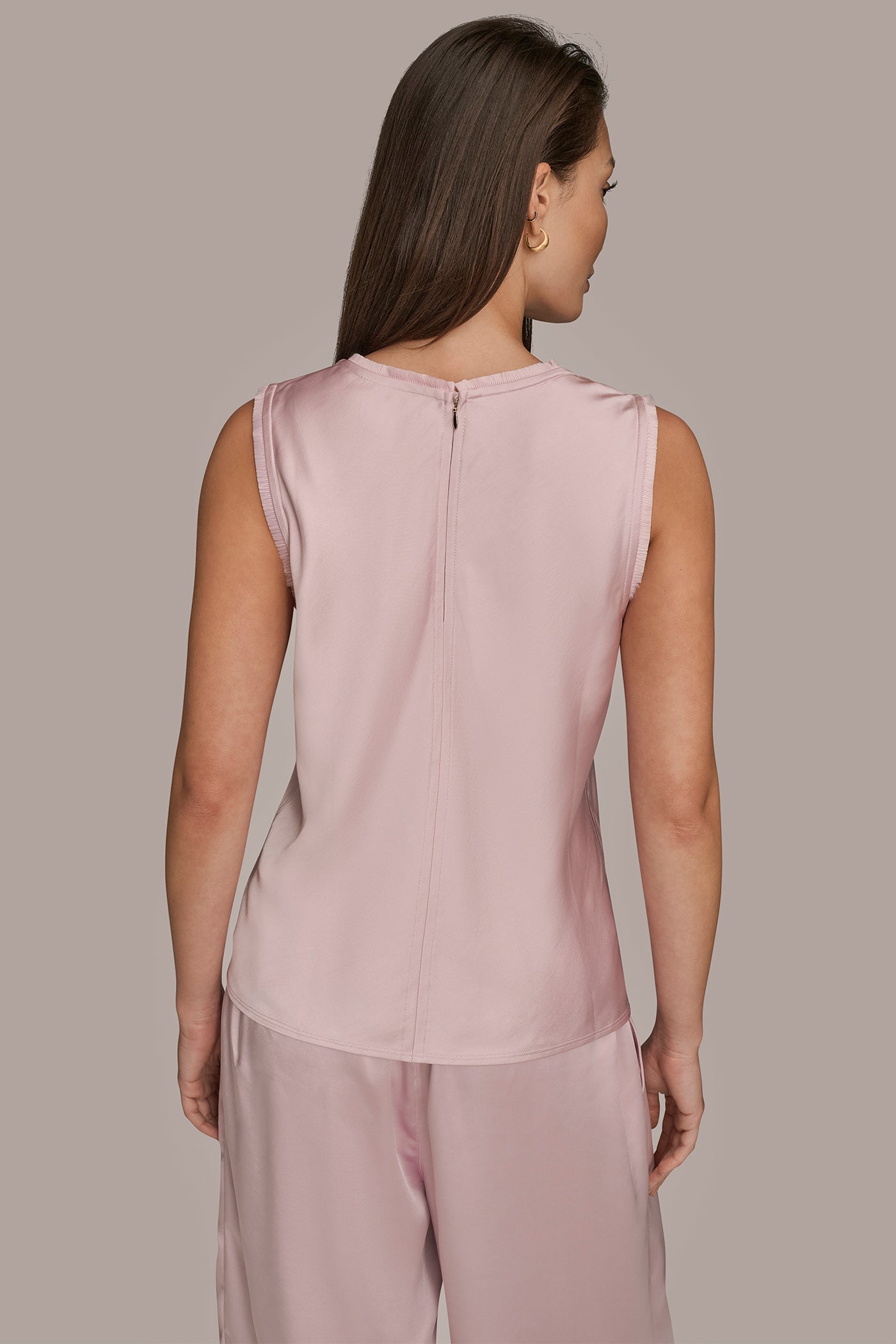 SLEEVELESS FRINGE TRIM BLOUSE | View 2 | Holiday Collection SLEEVELESS FRINGE TRIM BLOUSE | View 2 | Holiday Collection