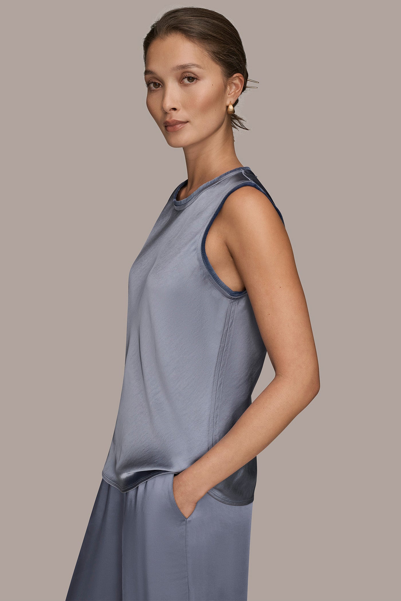 SLEEVELESS FRINGE TRIM BLOUSE VIEW 3 | Casual Collection SLEEVELESS FRINGE TRIM BLOUSE VIEW 3 | Casual Collection