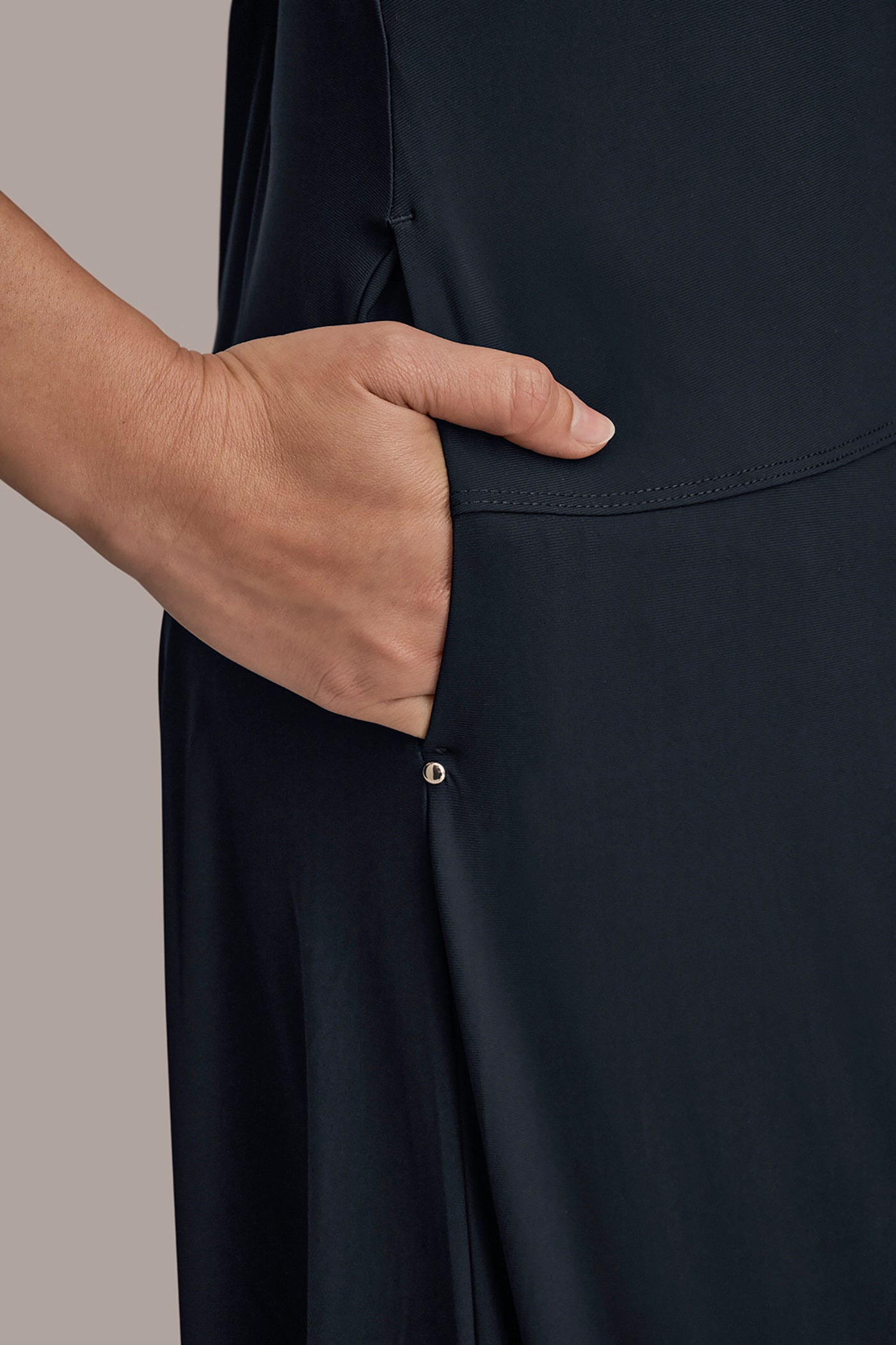 ELBOW SLEEVE POLO DRESS VIEW 5 | Donna Karan Weekend ELBOW SLEEVE POLO DRESS VIEW 5 | Donna Karan Weekend