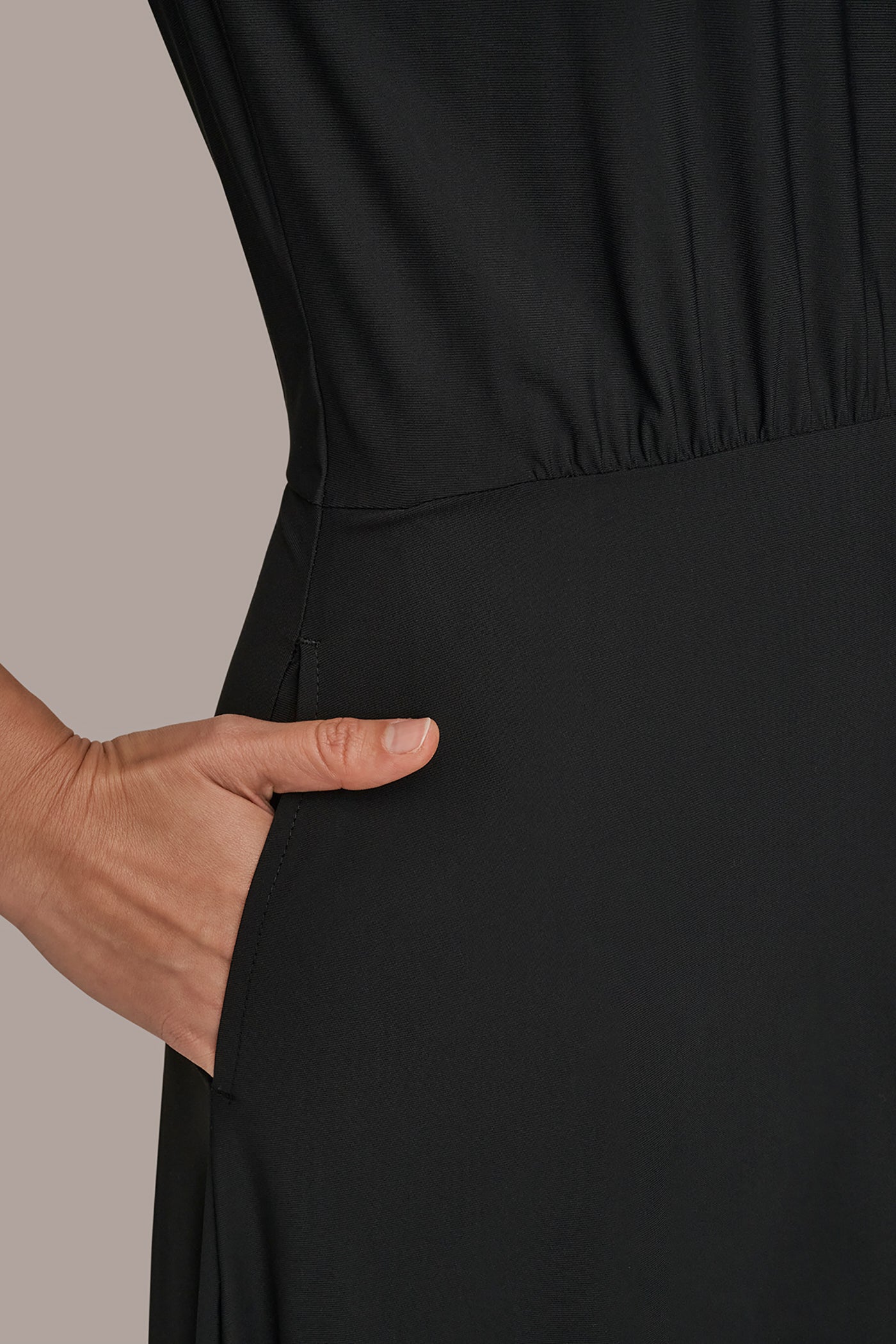 CAP SLEEVES FLARE DRESS VIEW 5 | Donna Karan Weekend CAP SLEEVES FLARE DRESS VIEW 5 | Donna Karan Weekend