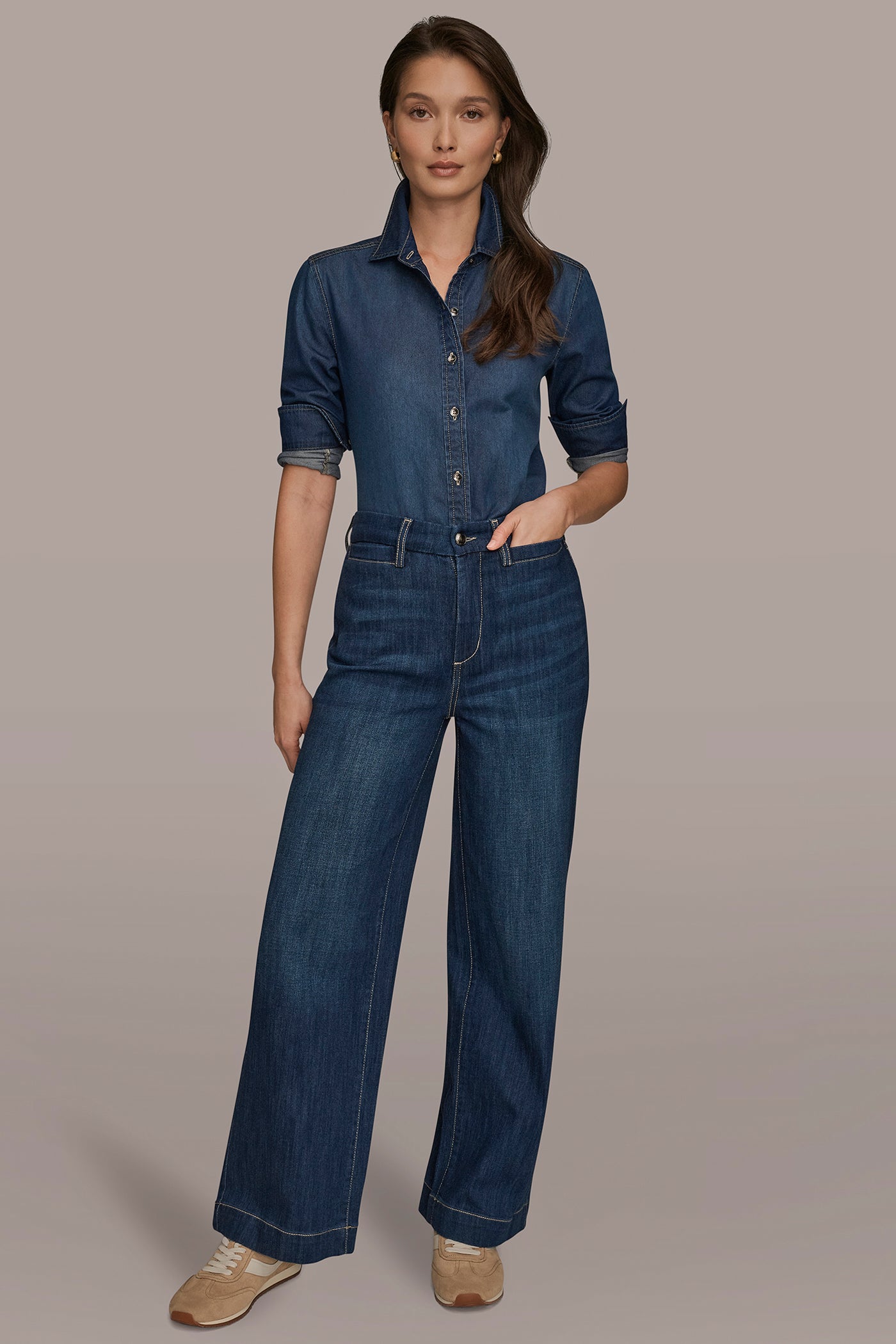 THE DONNA HIGH RISE MODERN WIDE LEG INSEAM 30 VIEW 6 | Donna Karan Weekend THE DONNA HIGH RISE MODERN WIDE LEG INSEAM 30 VIEW 6 | Donna Karan Weekend