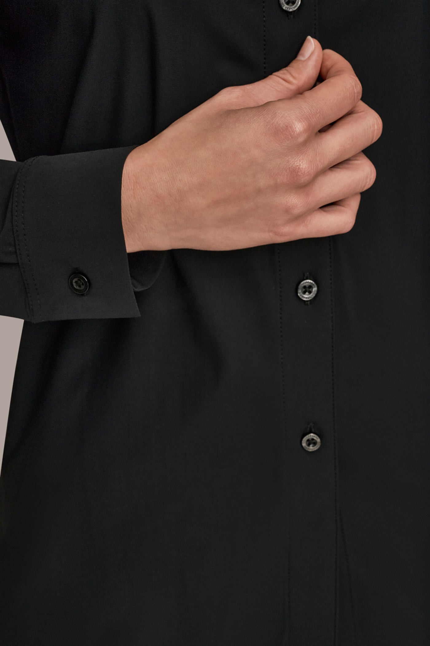LONG SLEEVE BUTTON DOWN SHIRT VIEW 5 | Donna Karan Weekend LONG SLEEVE BUTTON DOWN SHIRT VIEW 5 | Donna Karan Weekend