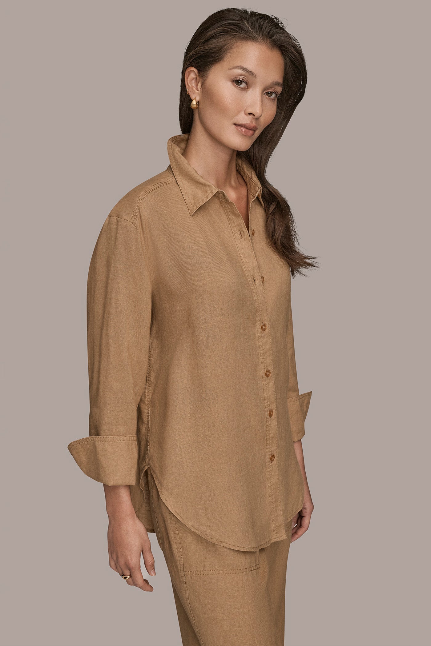 LONG SLEEVE BUTTON DOWN SHIRT VIEW 3 LONG SLEEVE BUTTON DOWN SHIRT VIEW 3