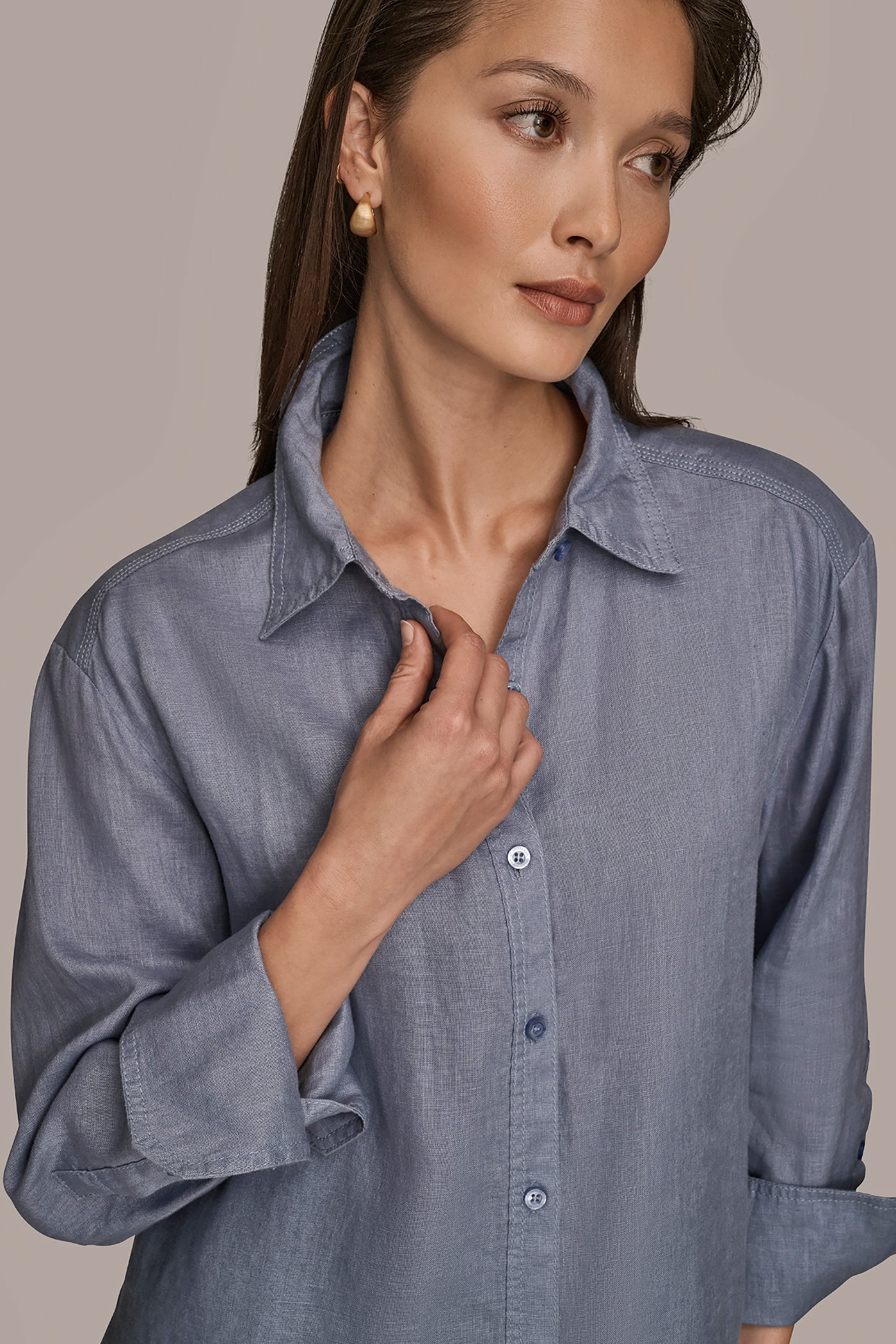 LONG SLEEVE BUTTON DOWN SHIRT VIEW 4 LONG SLEEVE BUTTON DOWN SHIRT VIEW 4