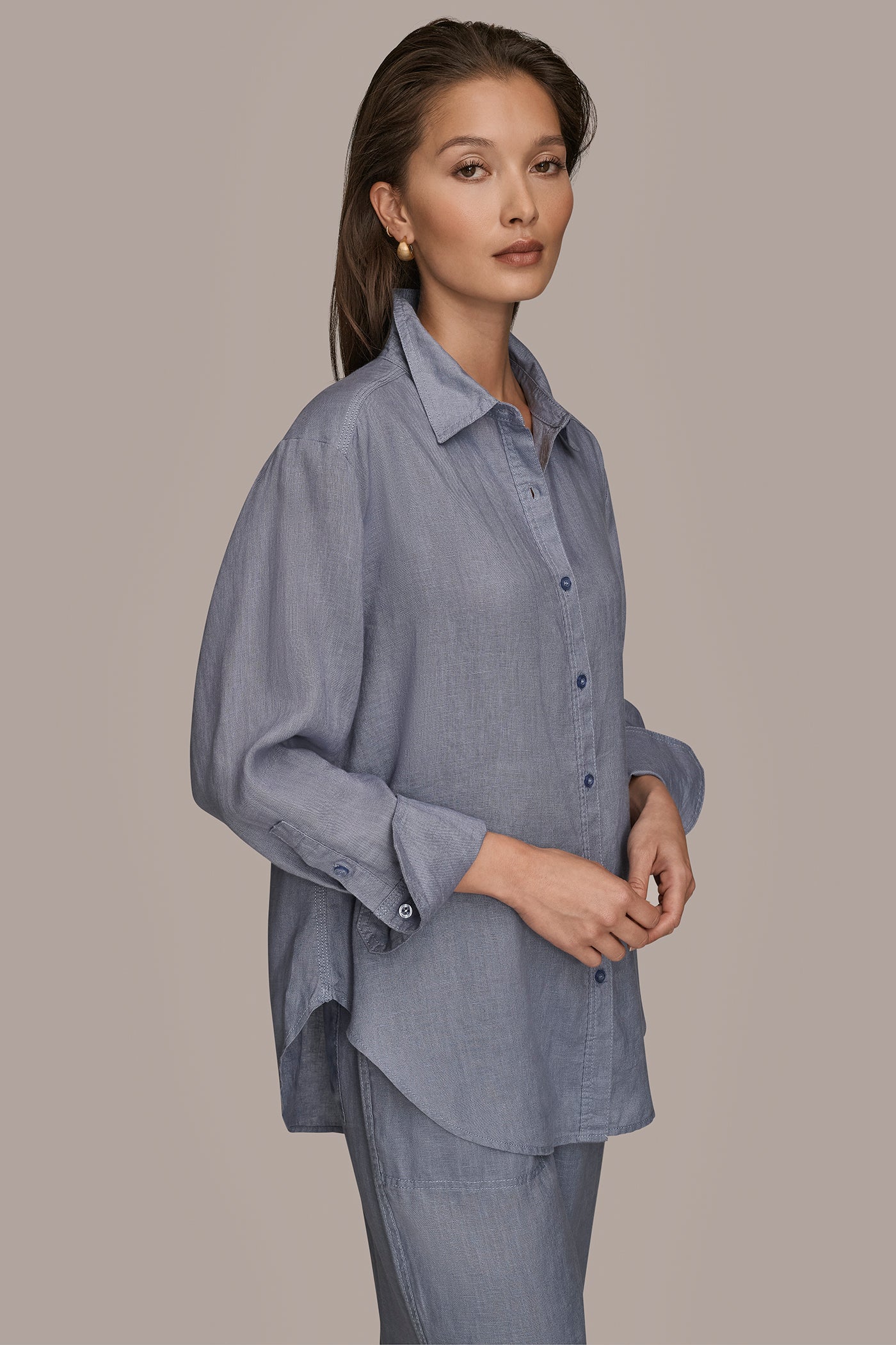 LONG SLEEVE BUTTON DOWN SHIRT VIEW 3 LONG SLEEVE BUTTON DOWN SHIRT VIEW 3