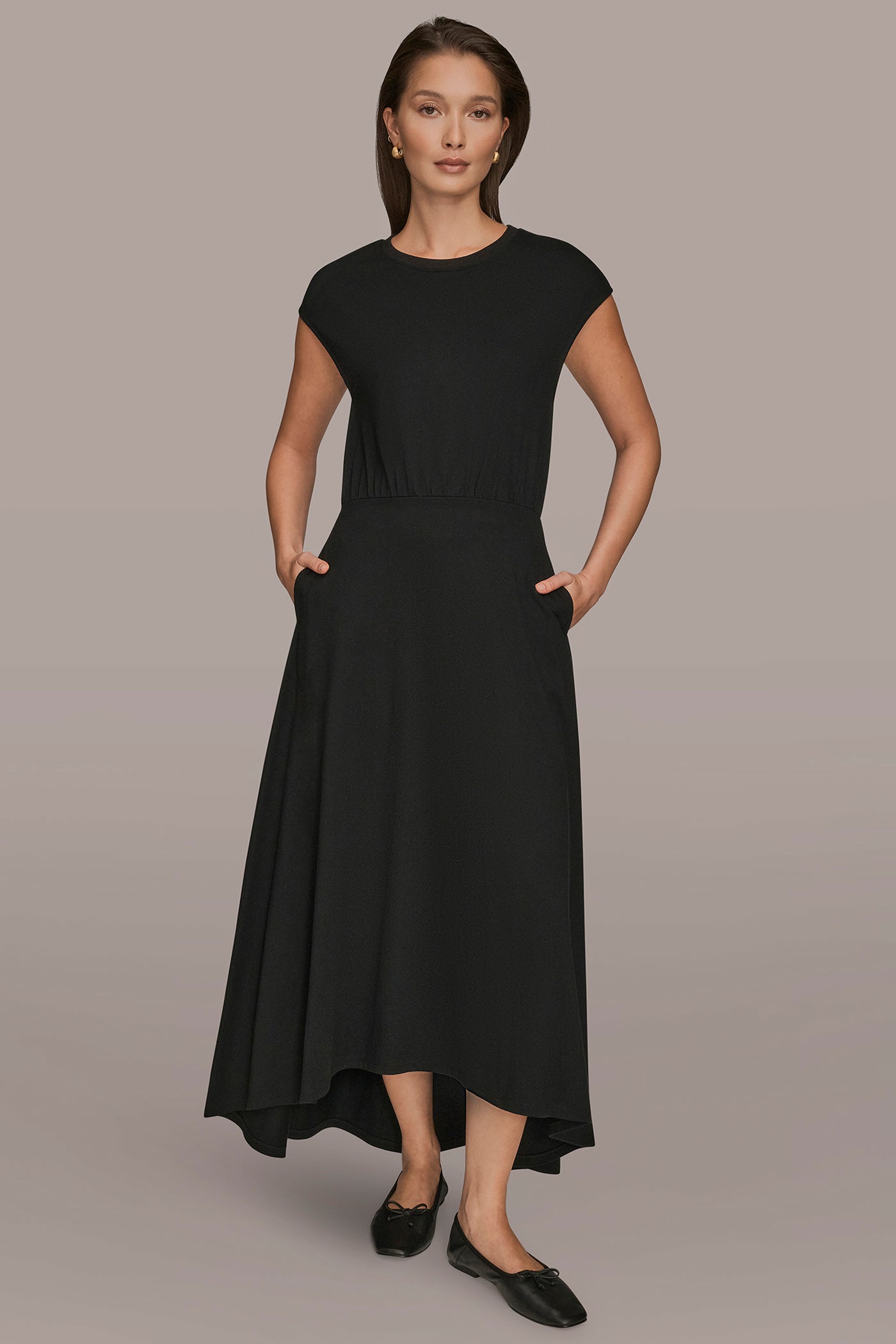 CAP SLEEVE CREW NECK DRESS | View 1 | Clothing CAP SLEEVE CREW NECK DRESS | View 1 | Clothing