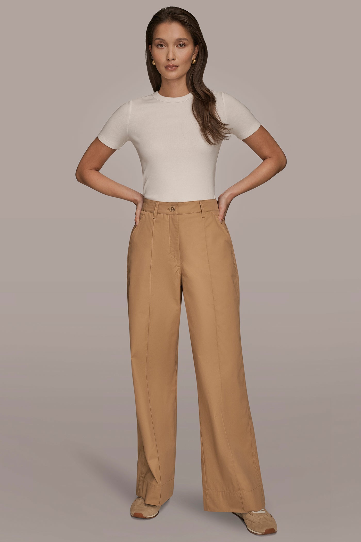 HIGH RISE PINTUCK TROUSER VIEW 5 | Donna Karan Weekend HIGH RISE PINTUCK TROUSER VIEW 5 | Donna Karan Weekend