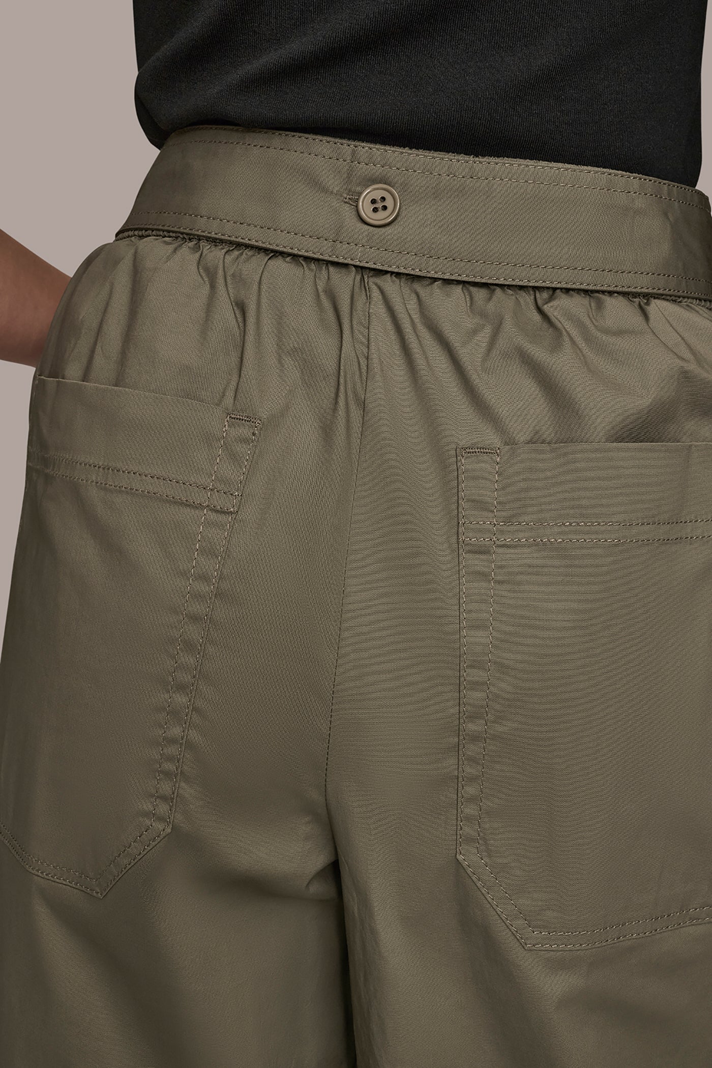 MID RISE SELF BELTED CROP PANT VIEW 4 | Donna Karan Weekend MID RISE SELF BELTED CROP PANT VIEW 4 | Donna Karan Weekend