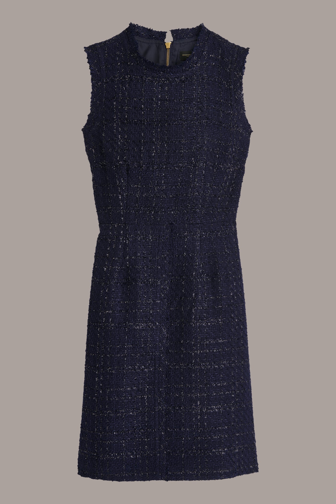 FRAYED METALLIC BOUCLÉ DRESS VIEW 6 FRAYED METALLIC BOUCLÉ DRESS VIEW 6