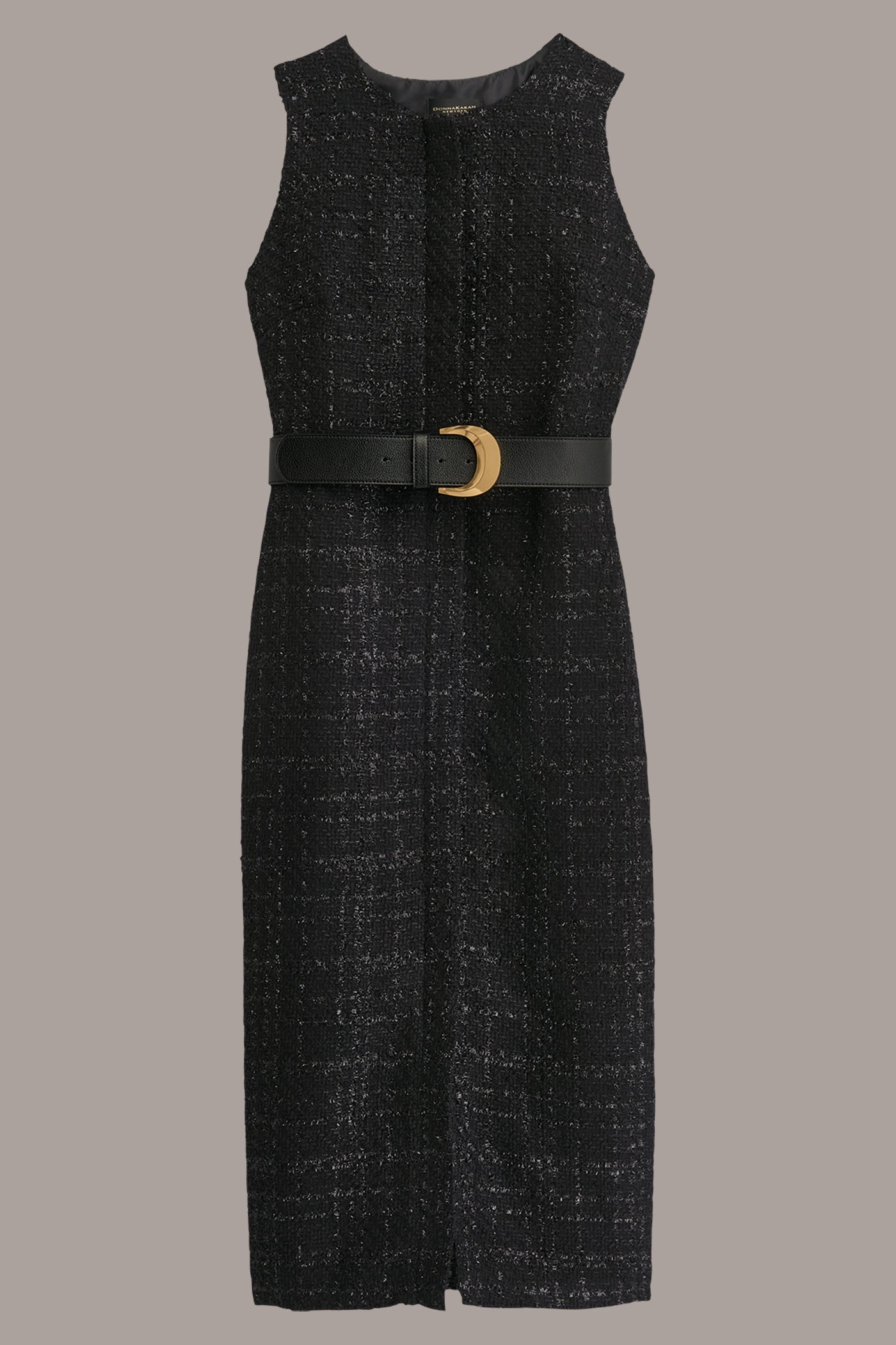 BELTED METALLIC TWEED MIDI SHEATH VIEW 7 | Black Dresses BELTED METALLIC TWEED MIDI SHEATH VIEW 7 | Black Dresses