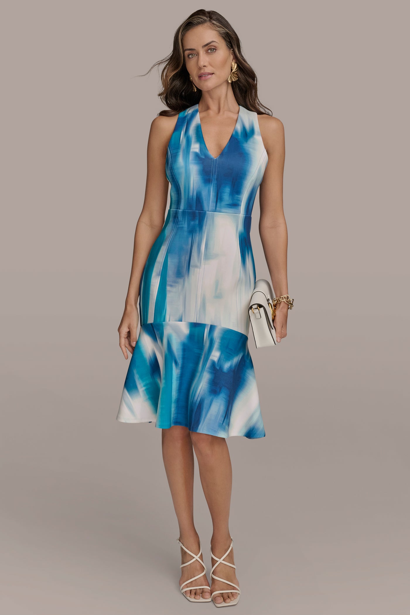 ABSTRACT PRINT MIDI SHEATH DRESS | View 1 | Essential Dresses ABSTRACT PRINT MIDI SHEATH DRESS | View 1 | Essential Dresses