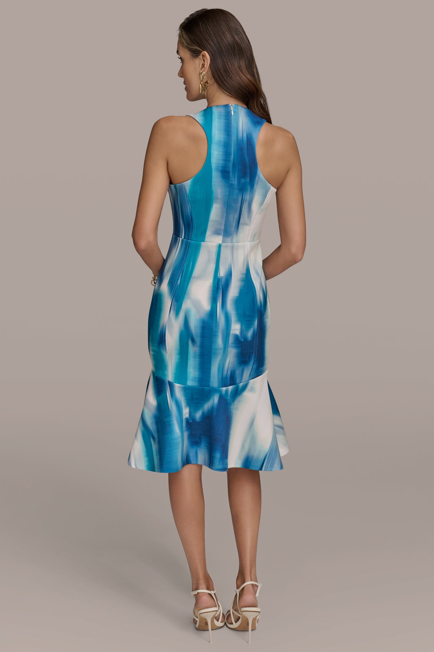 ABSTRACT PRINT MIDI SHEATH DRESS | View 2 | Essential Dresses ABSTRACT PRINT MIDI SHEATH DRESS | View 2 | Essential Dresses